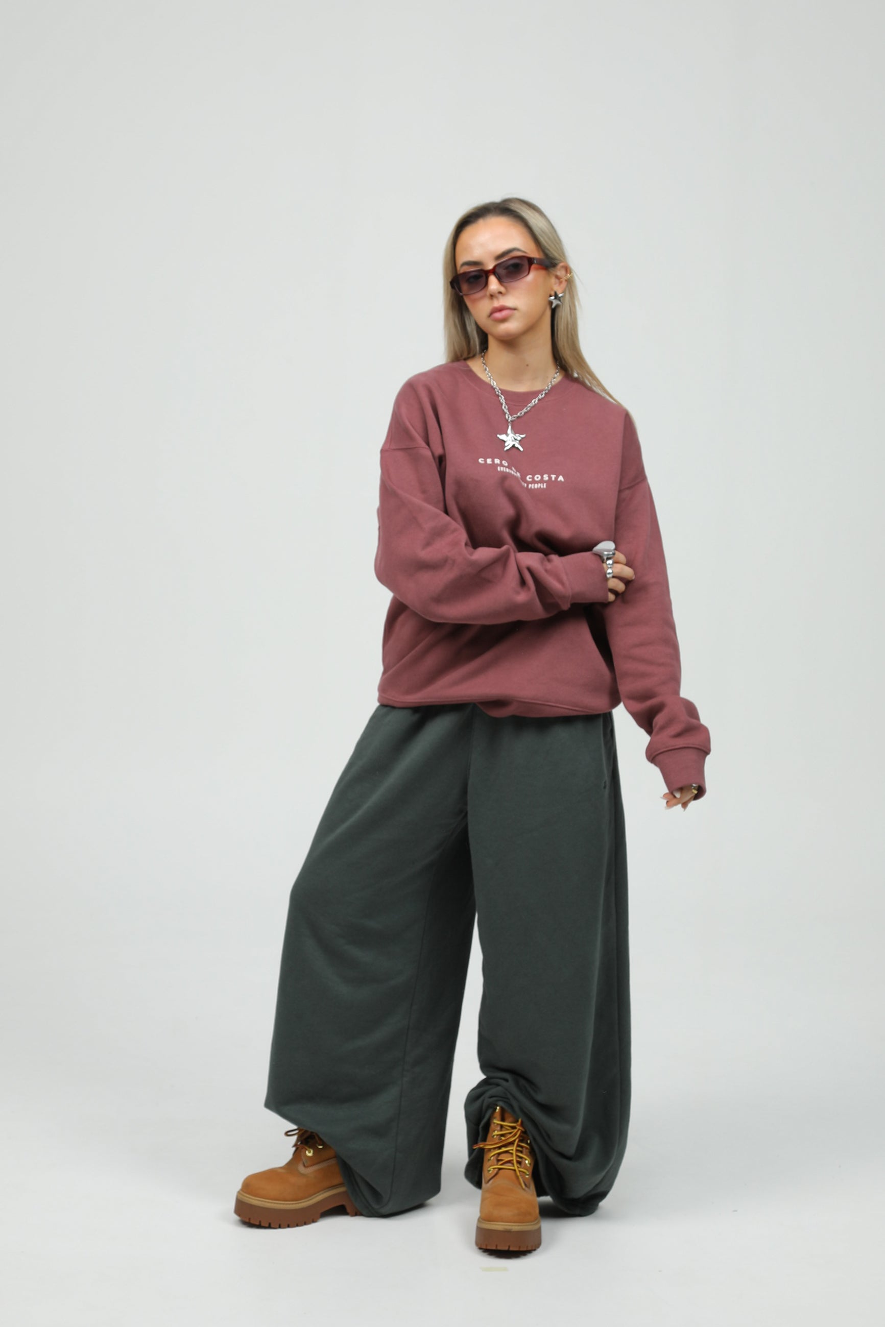 SUDADERA GRANATE FOTO SURF