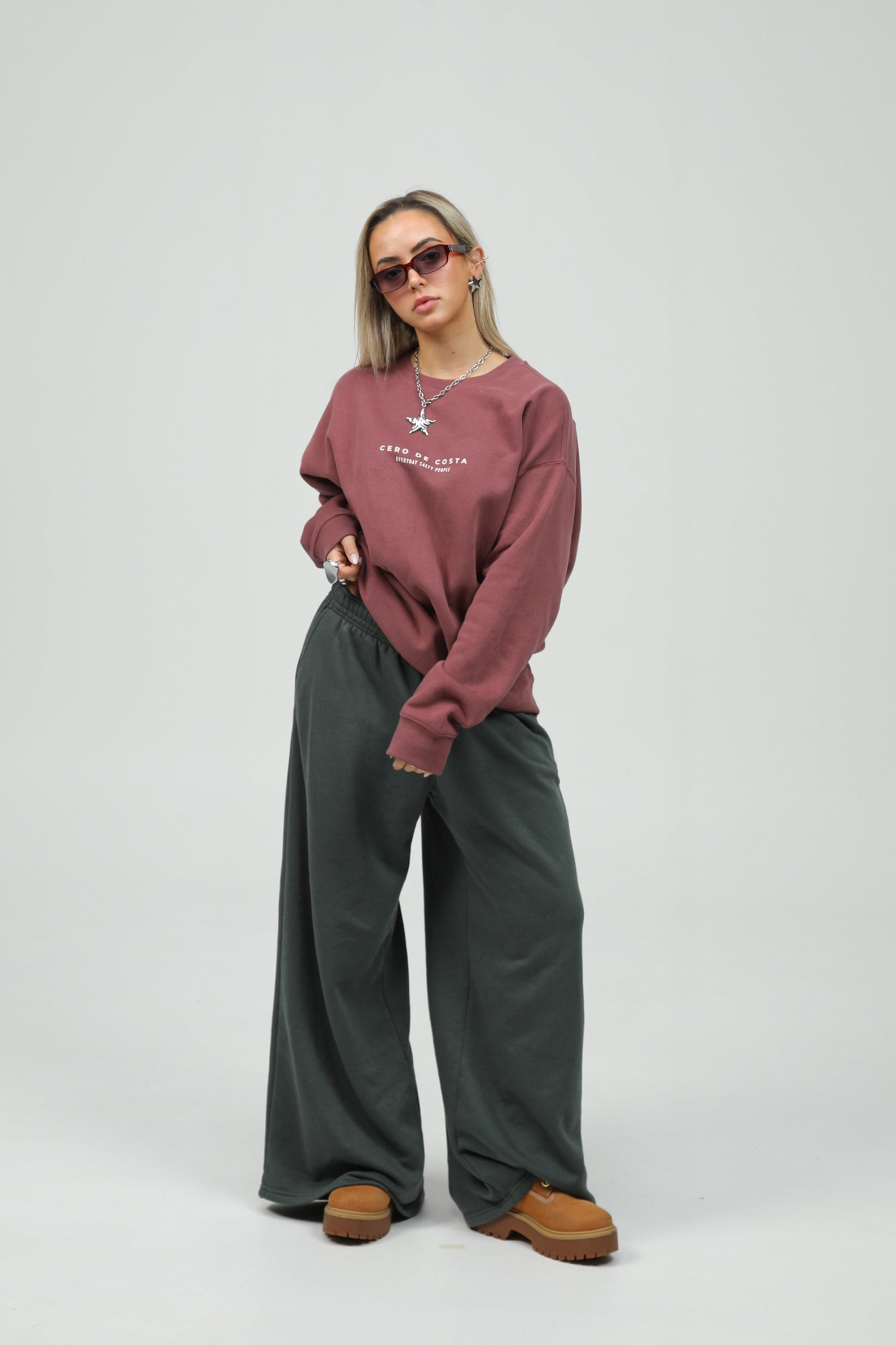 SUDADERA GRANATE FOTO SURF