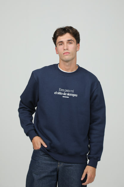 NAVY/WHITE SWEATSHIRT "IÑIGO QUINTERO"