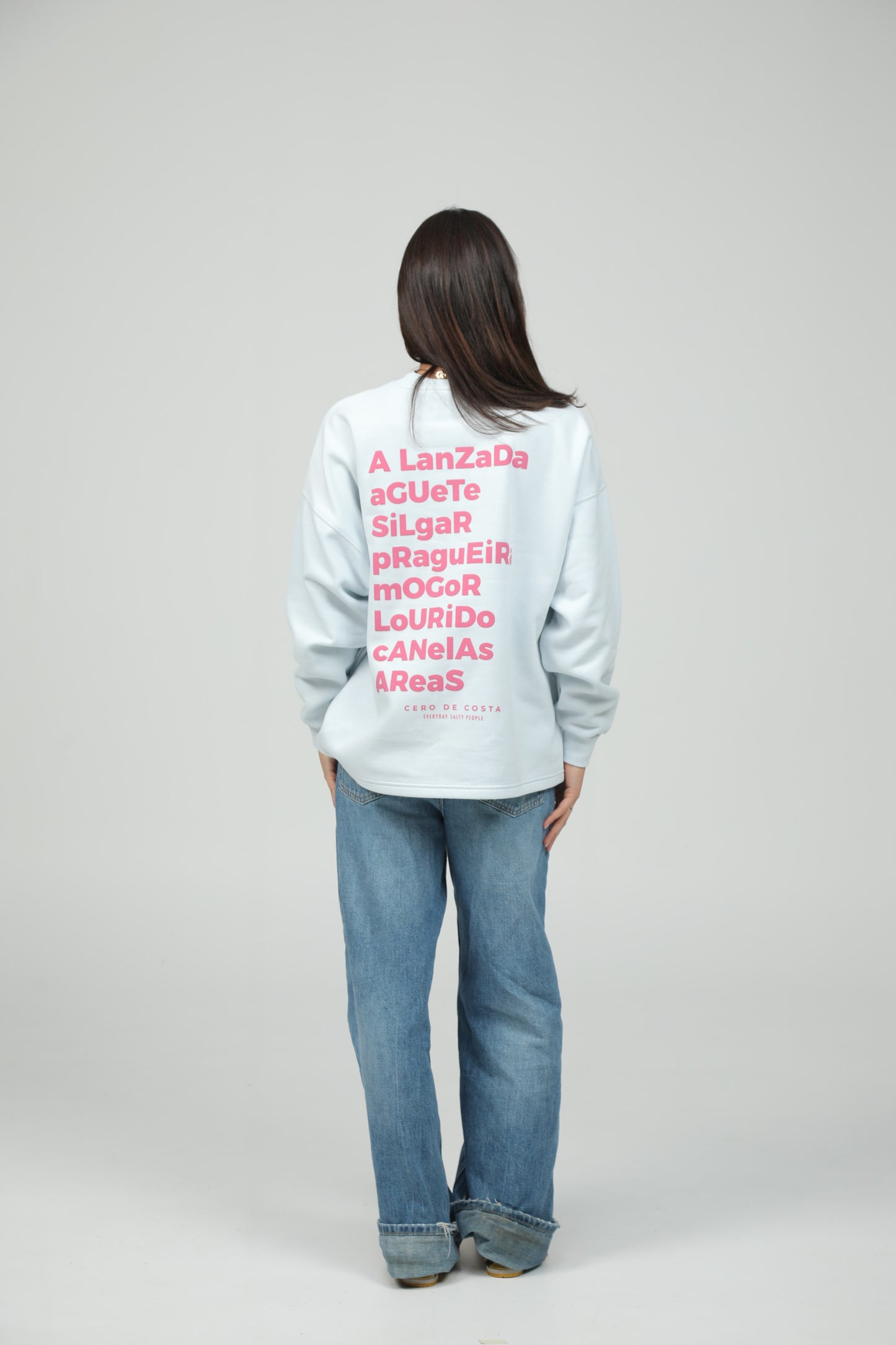 SUDADERA CELESTE1/FUCSIA "PONTEVEDRA" SIN CENEFA