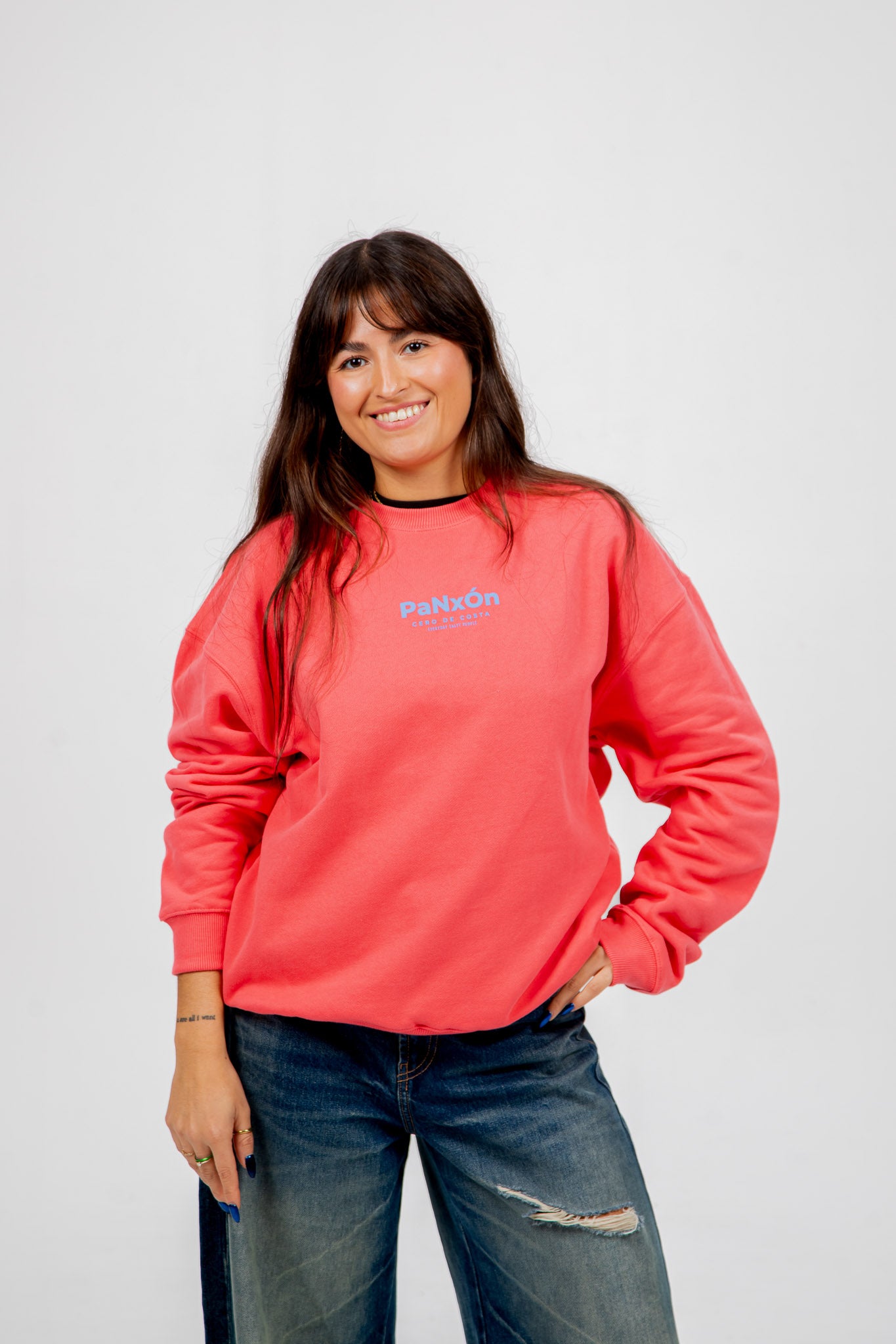 FUCHSIA/BLUE "PANXÓN" SWEATSHIRT