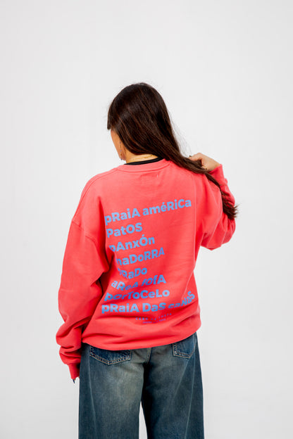 FUCHSIA/BLUE "PANXÓN" SWEATSHIRT