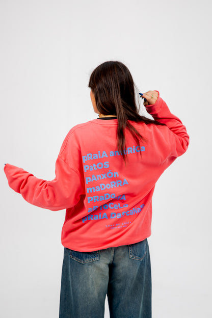 FUCHSIA/BLUE "PANXÓN" SWEATSHIRT