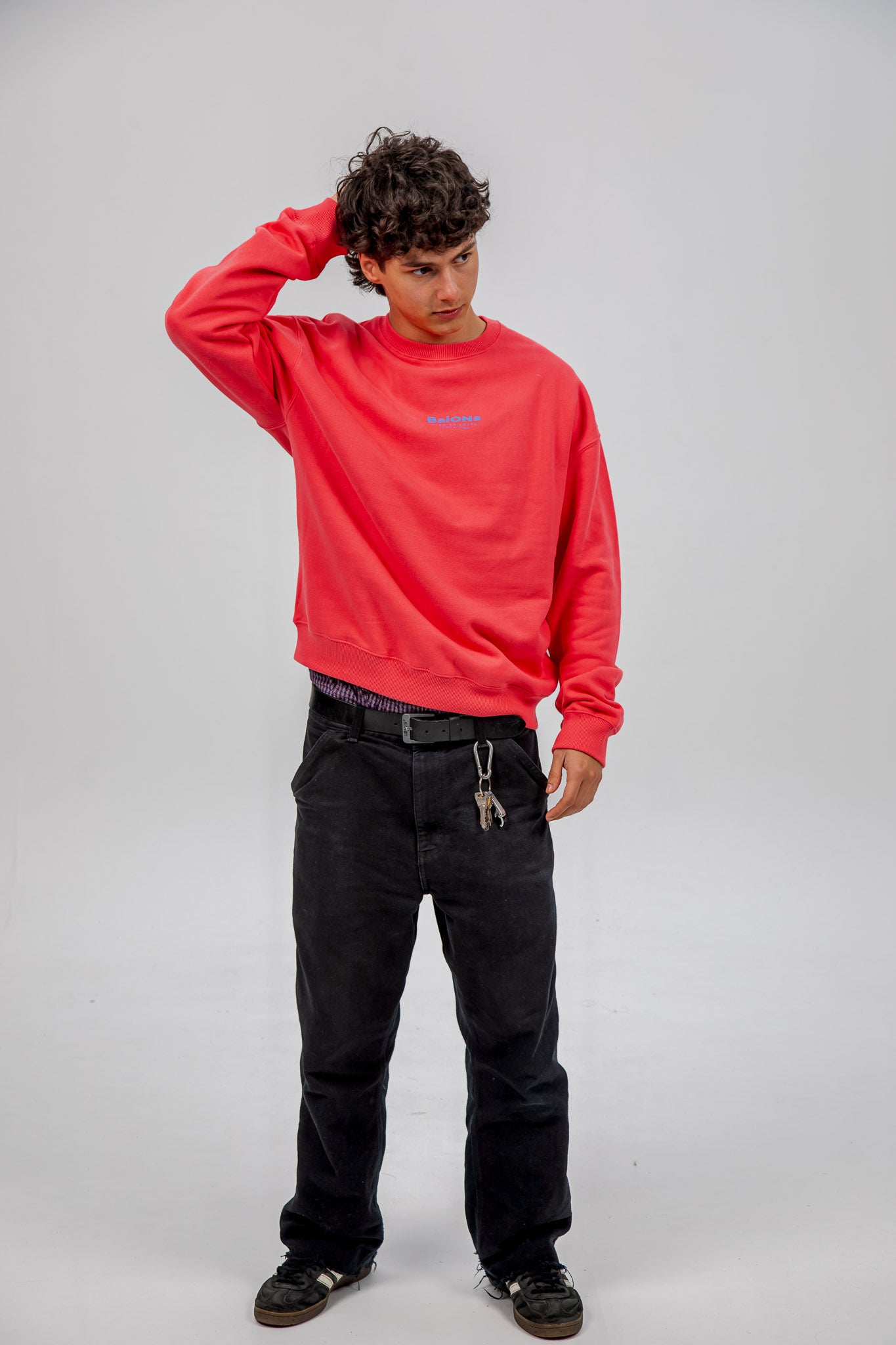 SUDADERA FUCSIA/CELESTE "BAIONA"