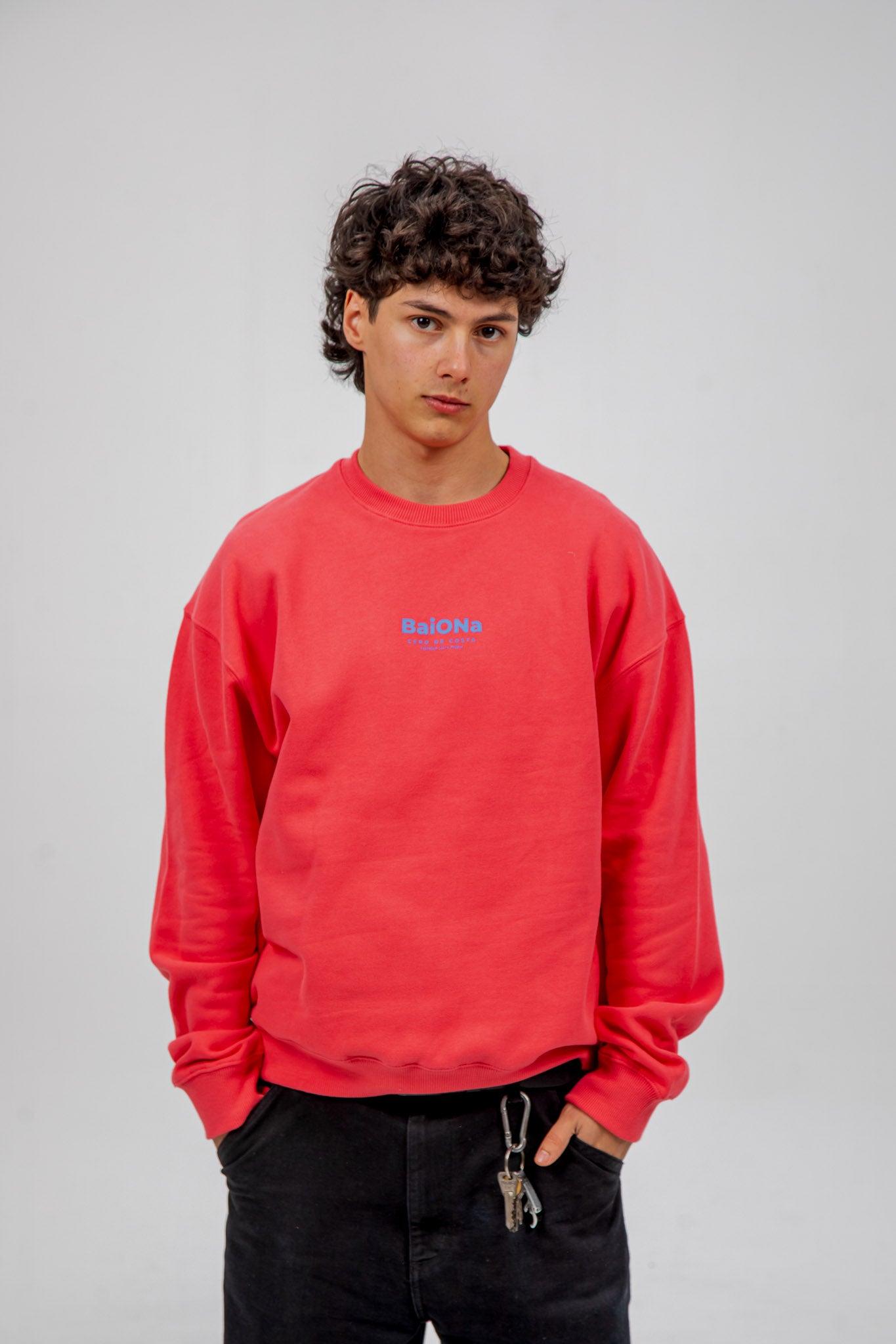 SUDADERA FUCSIA/CELESTE "BAIONA"