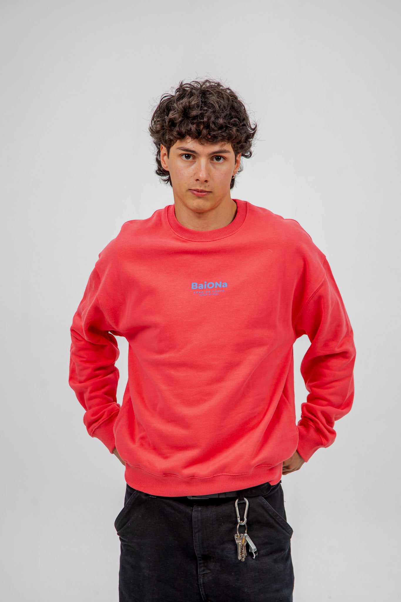 SUDADERA FUCSIA/CELESTE "BAIONA"