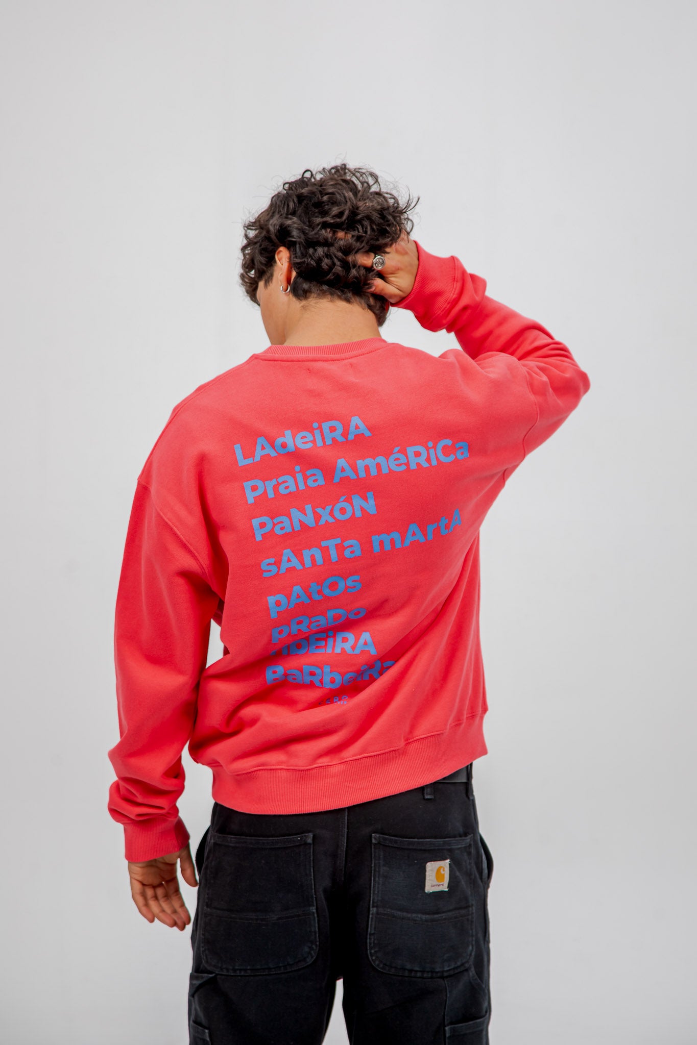 FUCHSIA/LIGHT BLUE "BAIONA" SWEATSHIRT