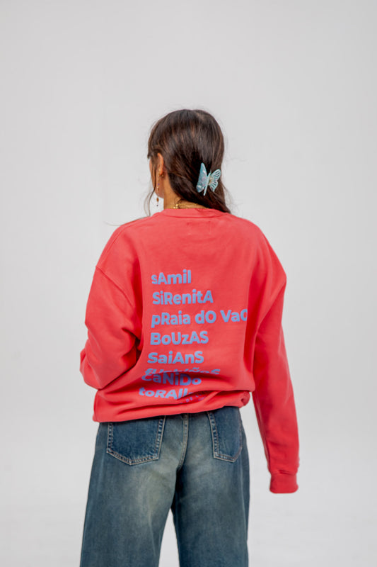FUCHSIA/LIGHT BLUE "VIGO" STAR SWEATSHIRT