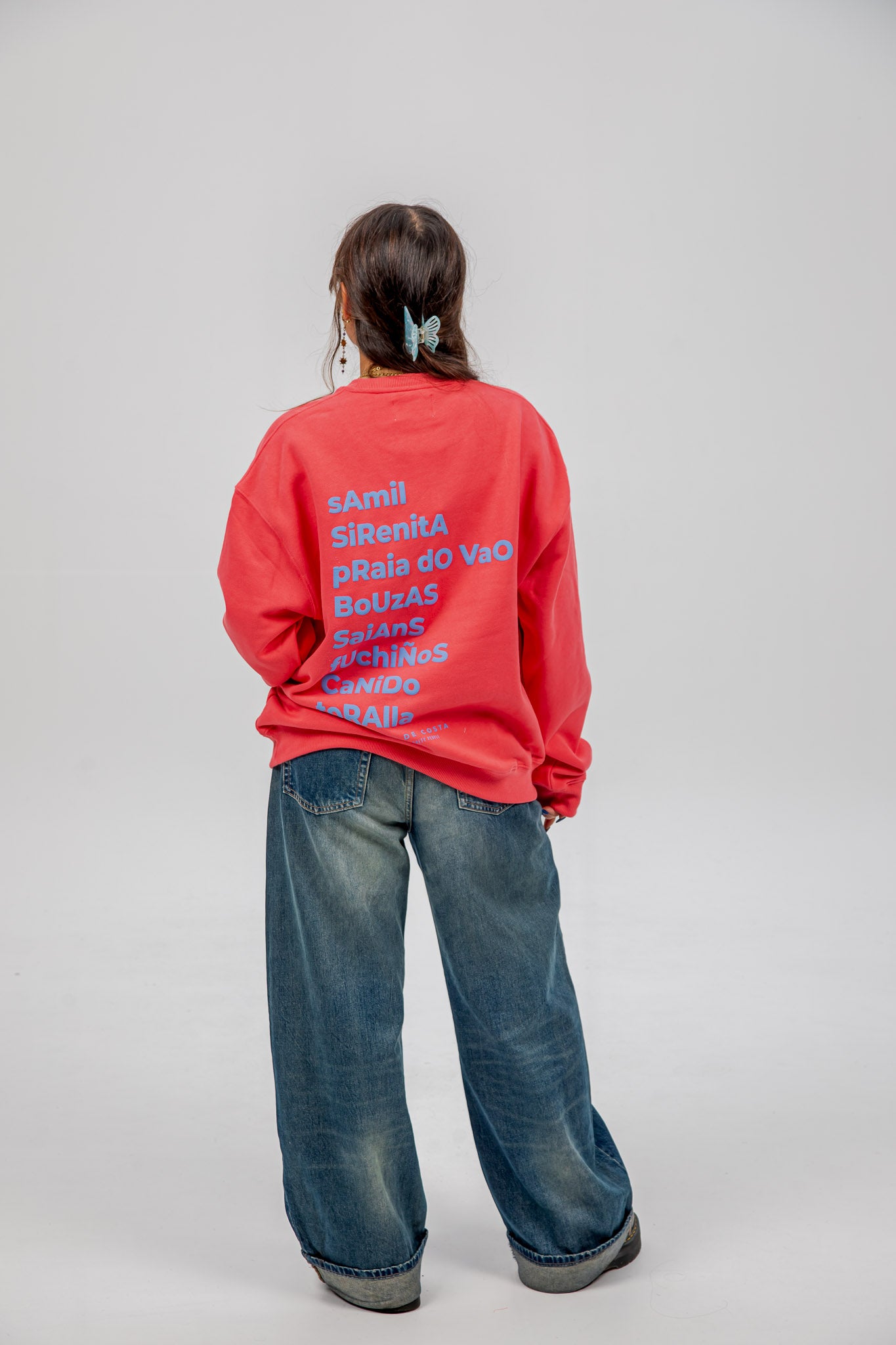 SUDADERA FUCSIA/CELESTE "VIGO ESTRELLA"