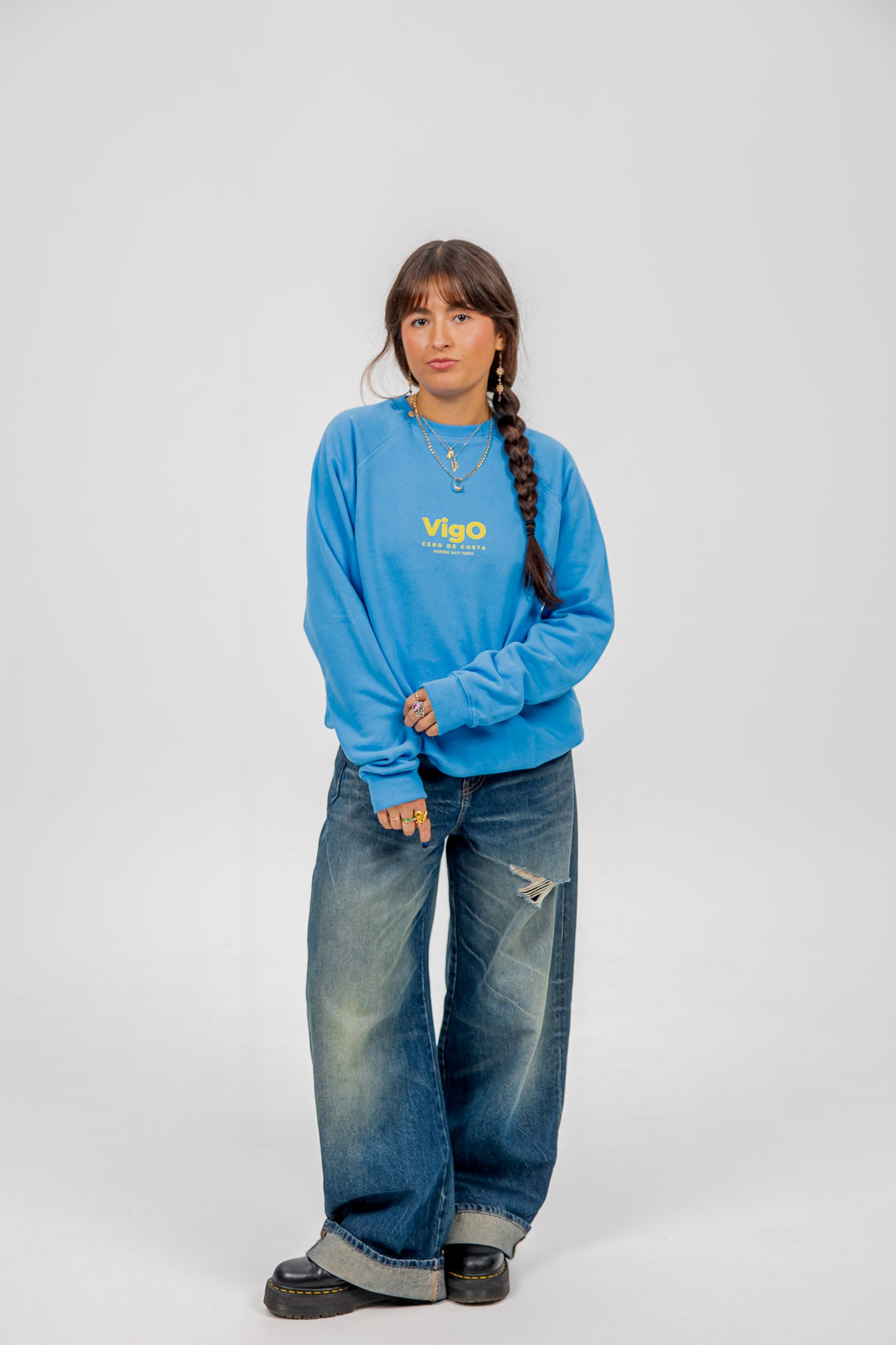 SUDADERA AZUL TIZA/AMARILLO 