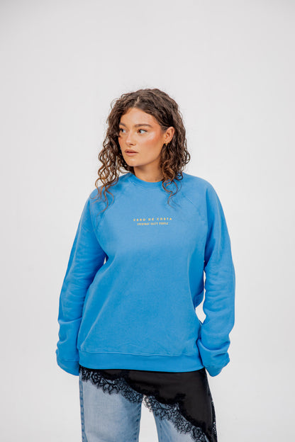 SUDADERA AZUL-TIZA/AMARILLO "VILAGARCÍA"