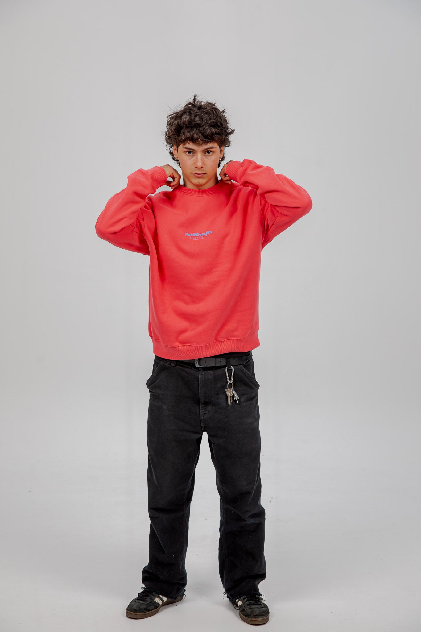 SUDADERA FUCSIA/CELESTE 