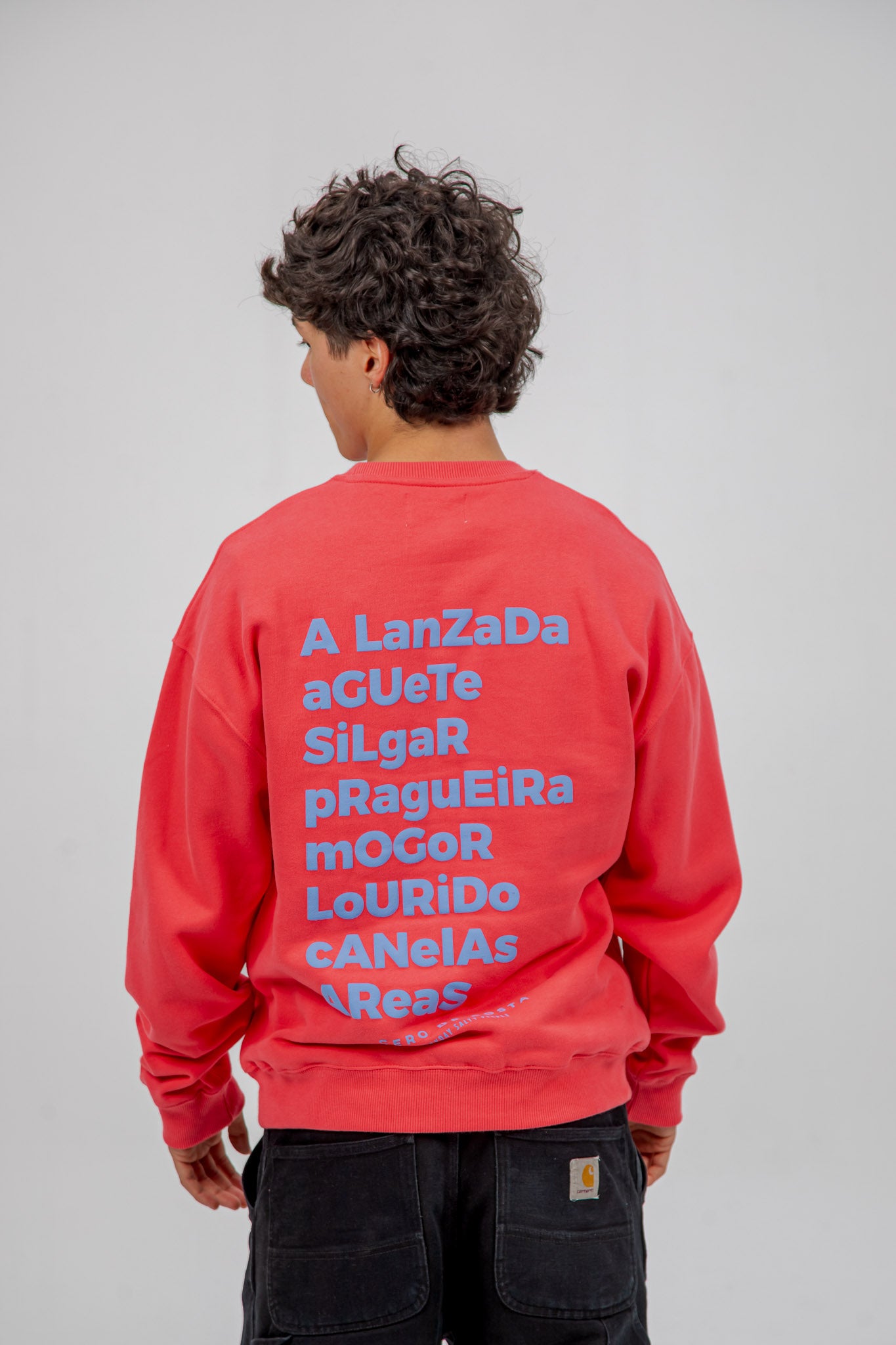 FUCHSIA/LIGHT BLUE "PONTEVEDRA" SWEATSHIRT