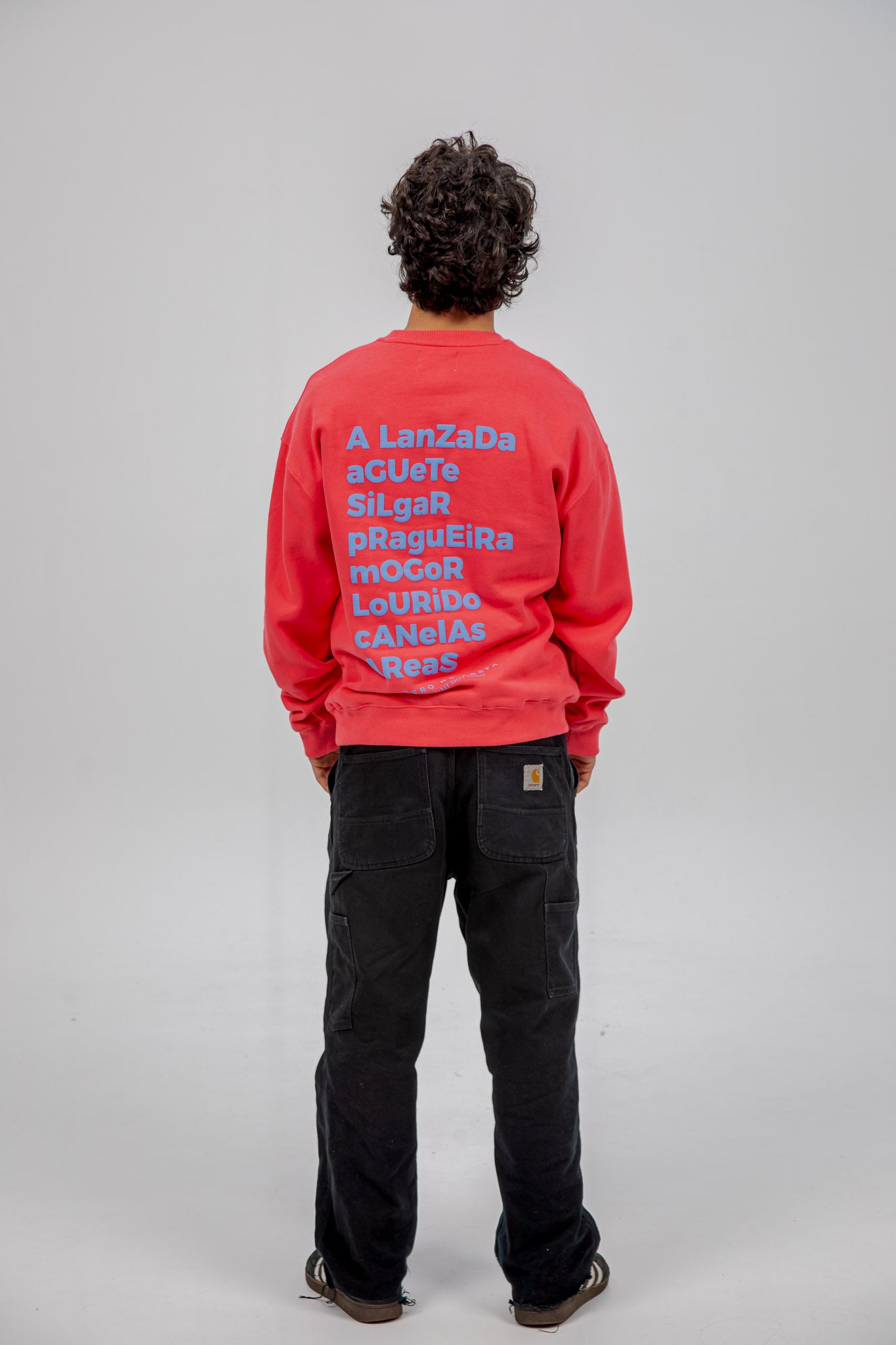 FUCHSIA/LIGHT BLUE "PONTEVEDRA" SWEATSHIRT