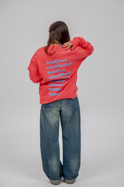 FUCHSIA/LIGHT BLUE "MORRAZO" STAR SWEATSHIRT