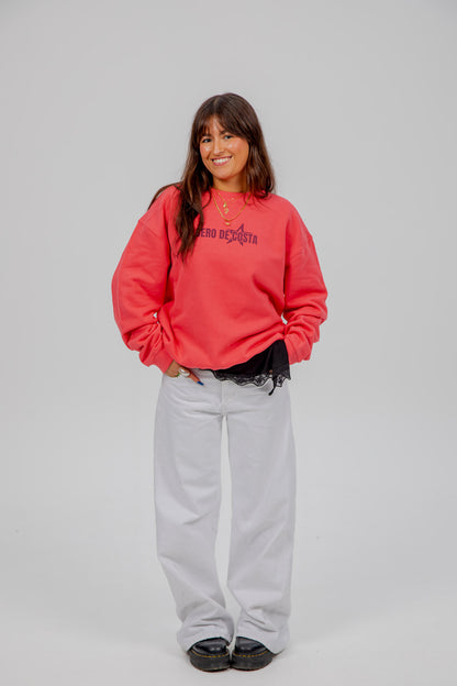 FUCHSIA/VIOLET "SURF BEACHES" STAR SWEATSHIRT