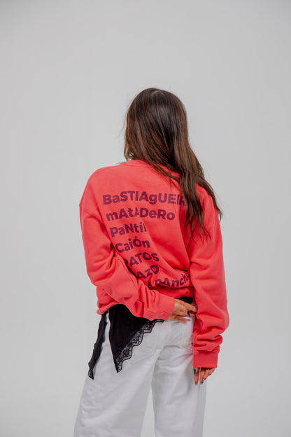 FUCHSIA/VIOLET "SURF BEACHES" STAR SWEATSHIRT