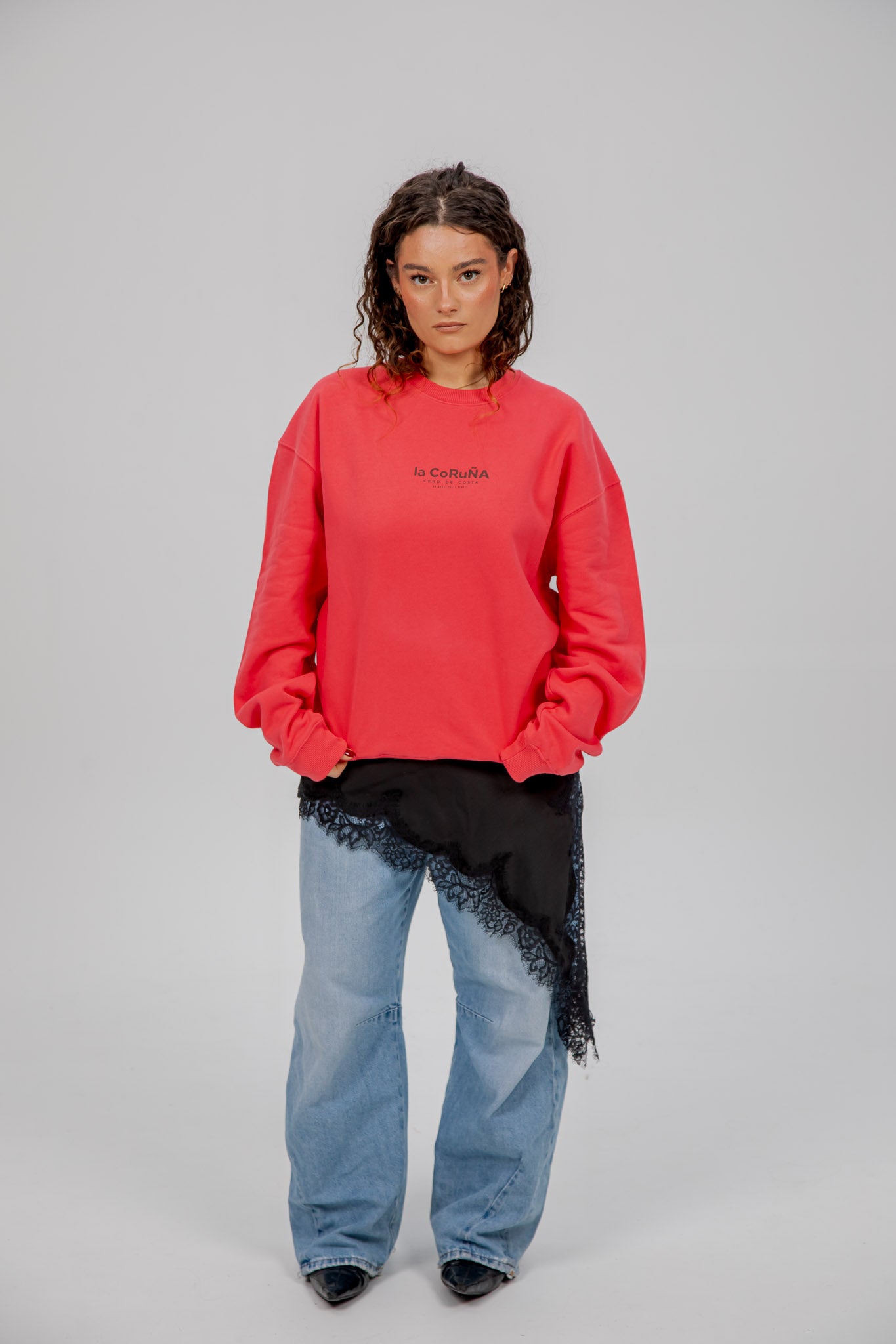 FUCHSIA/MAUVE SWEATSHIRT "LA CORUÑA"