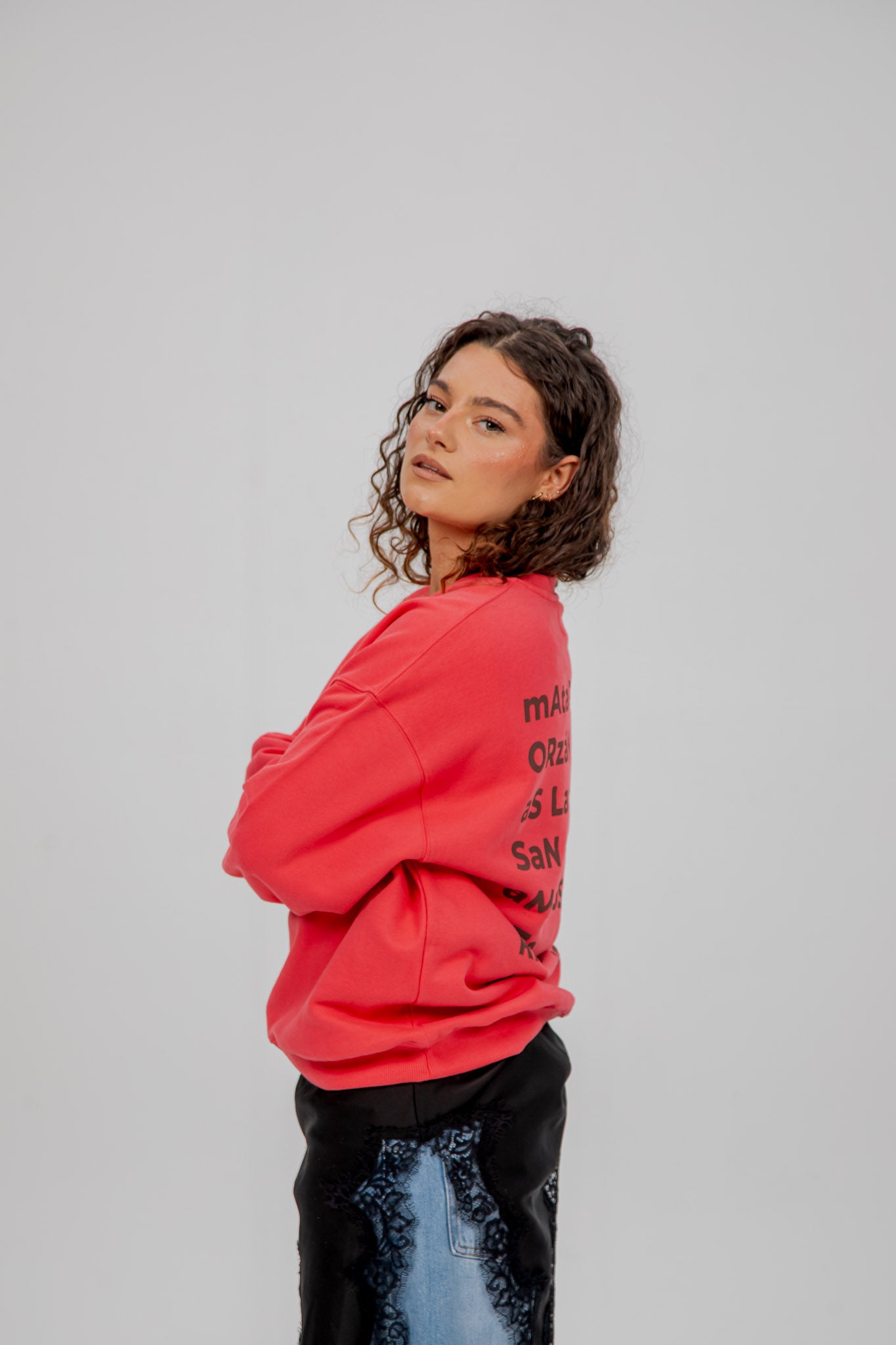 FUCHSIA/MAUVE SWEATSHIRT "LA CORUÑA"