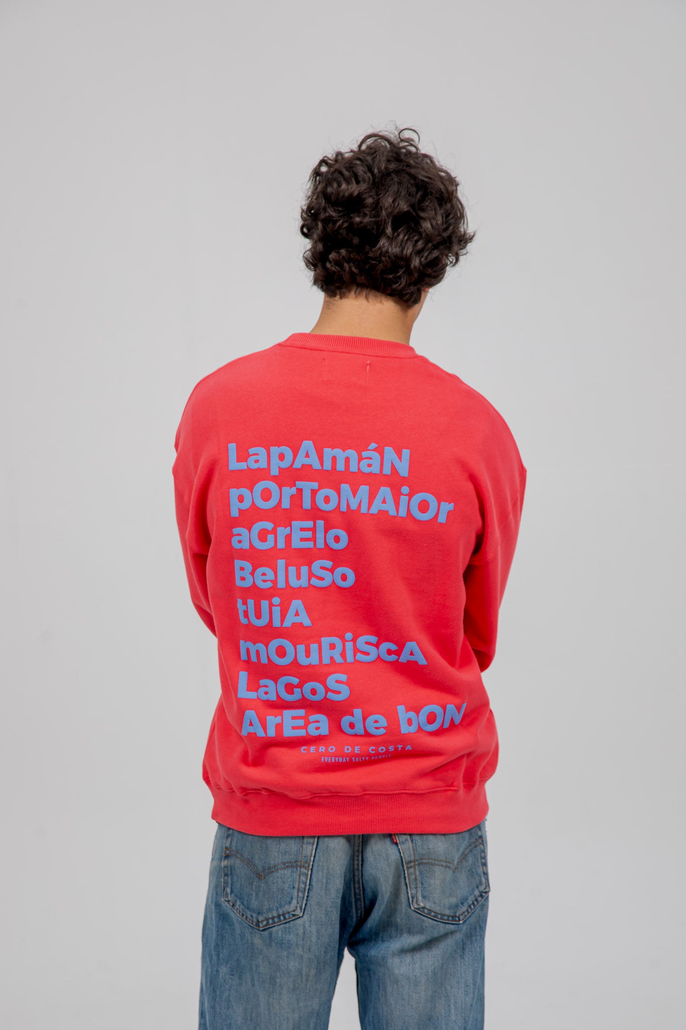 FUCHSIA/LIGHT BLUE "BUEU" SWEATSHIRT