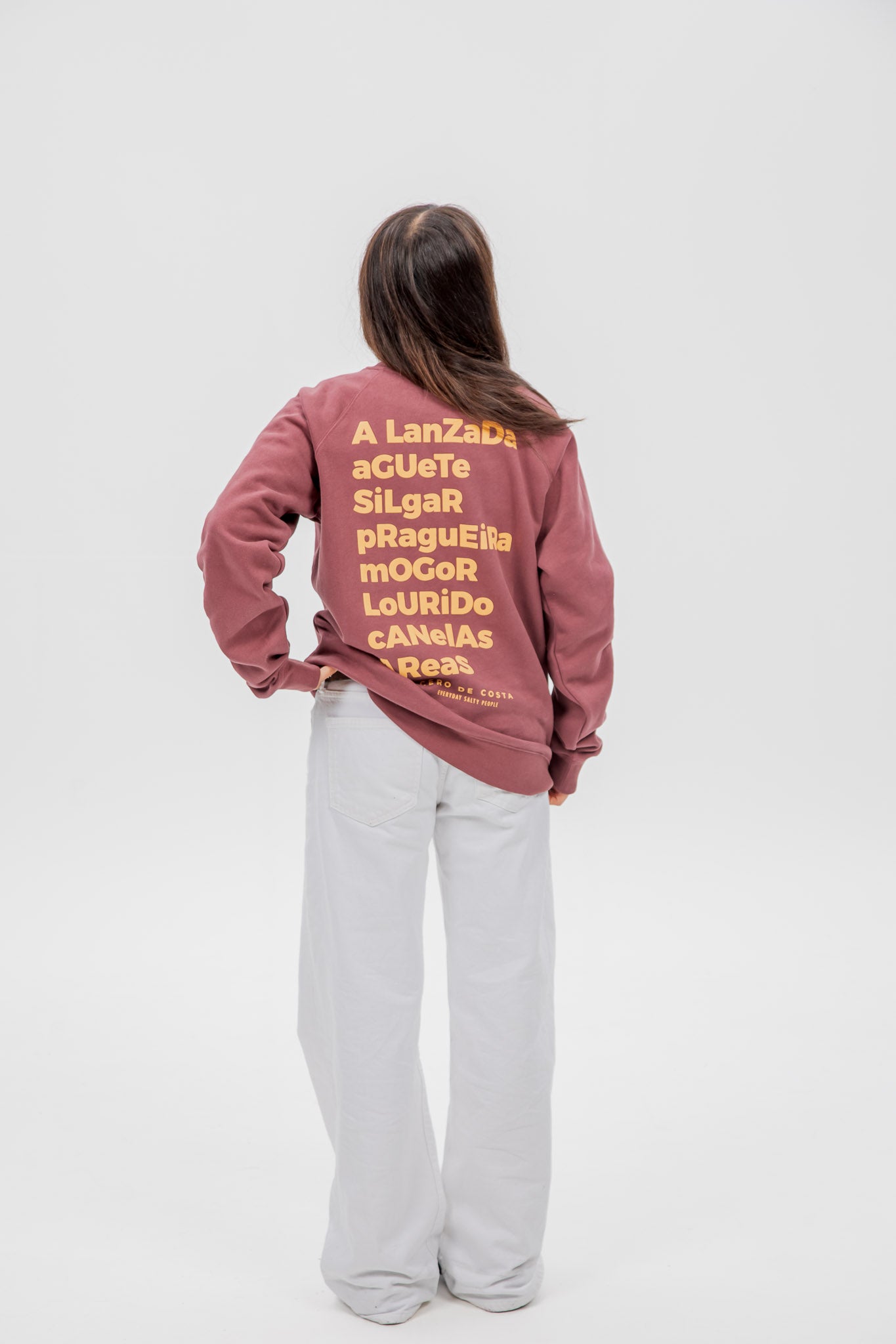 SUDADERA BORDEAUX/NARANJA PONTEVEDRA