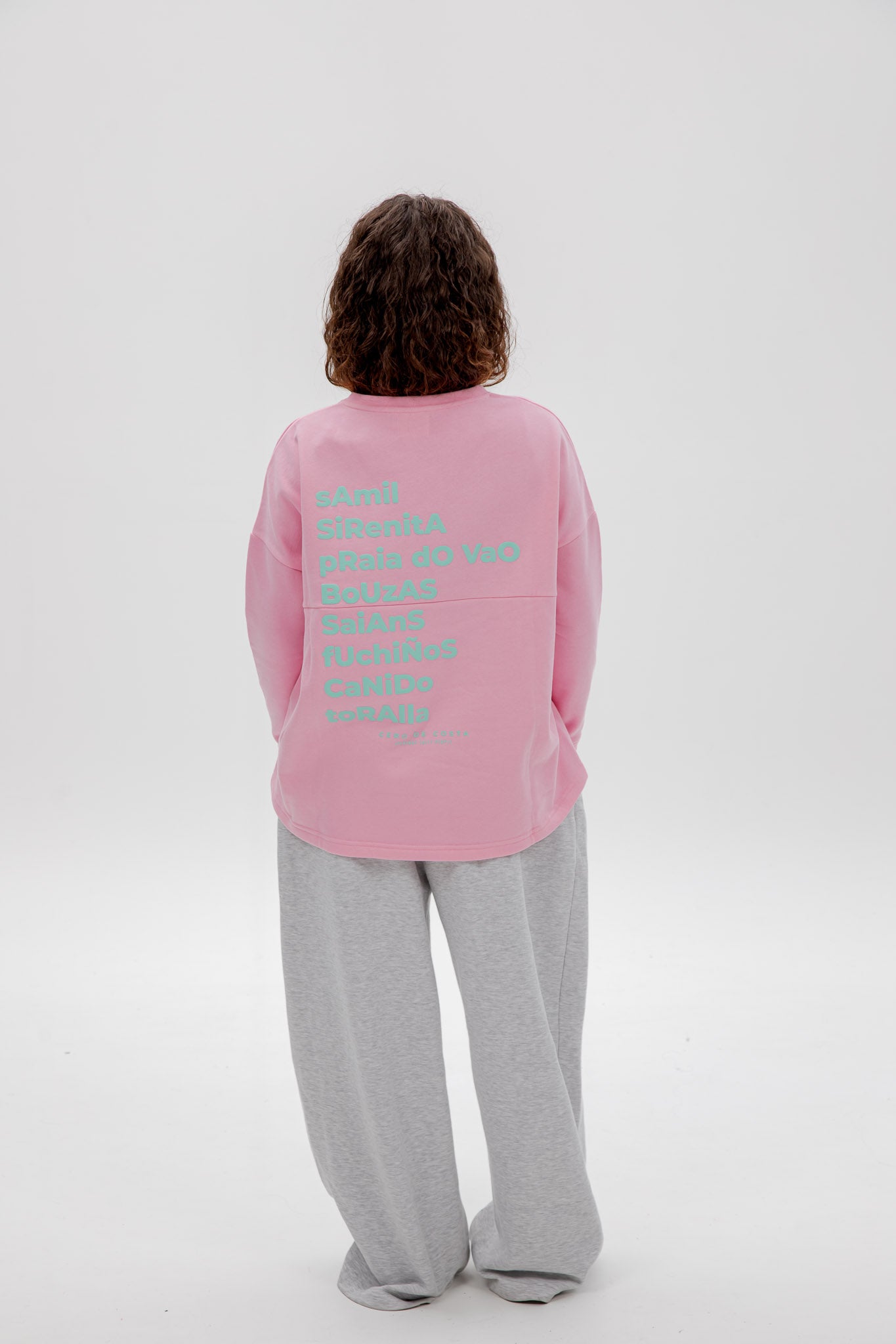 SUDADERA VIGO ROSA/VERDE AGUA SIN CENEFA