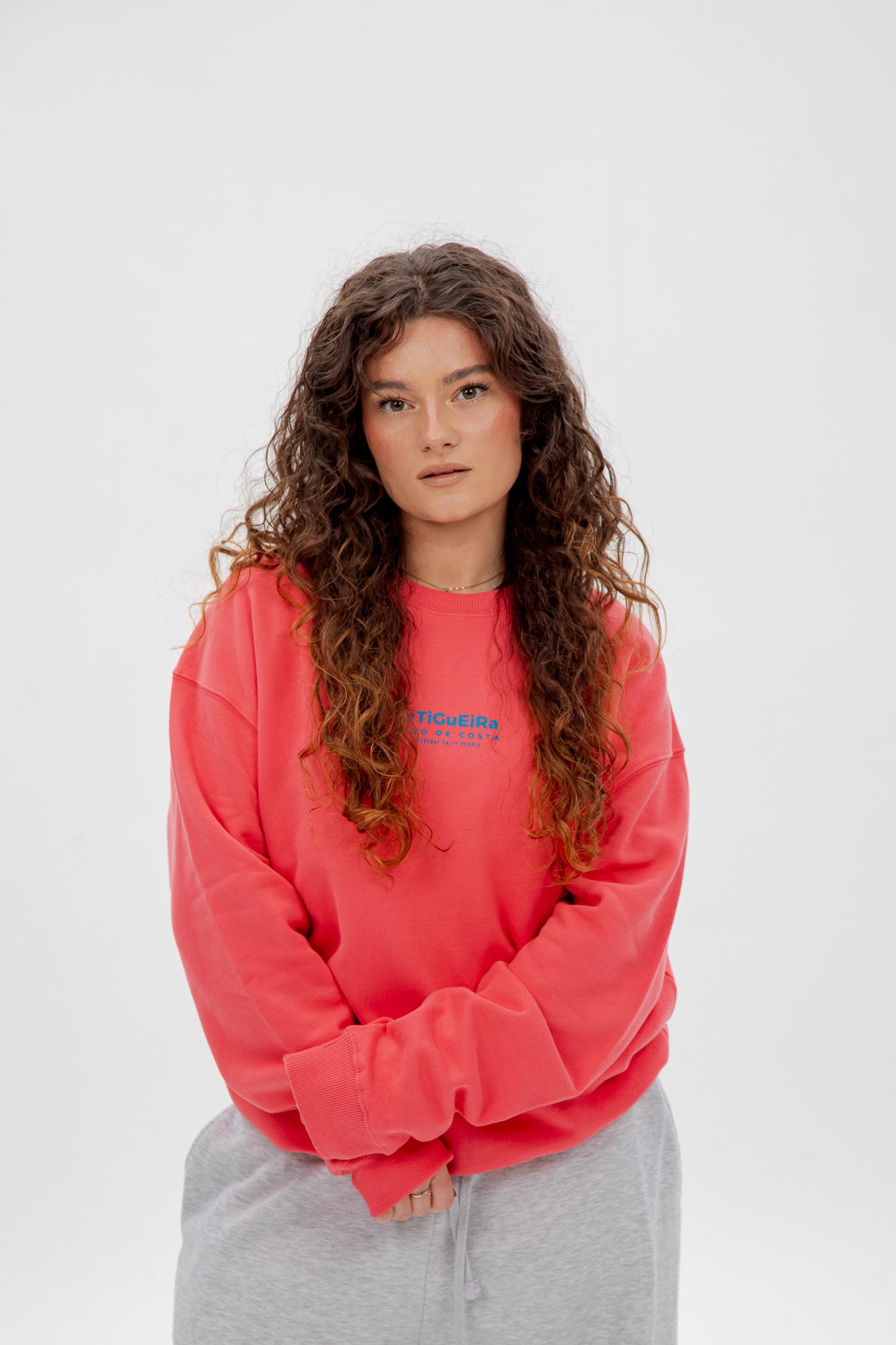 FUCHSIA/BLUE "ORTIGUEIRA" SWEATSHIRT