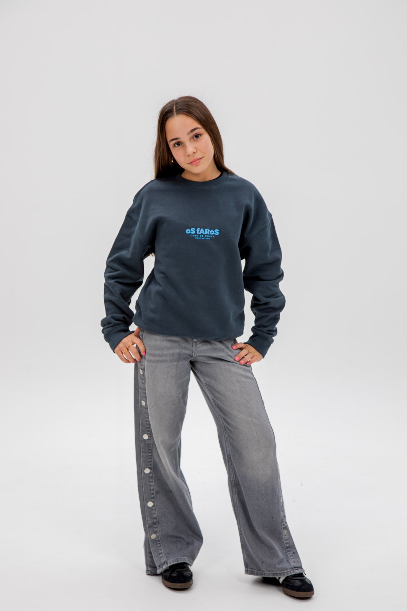 SUDADERA ANTRACITA/AZUL 