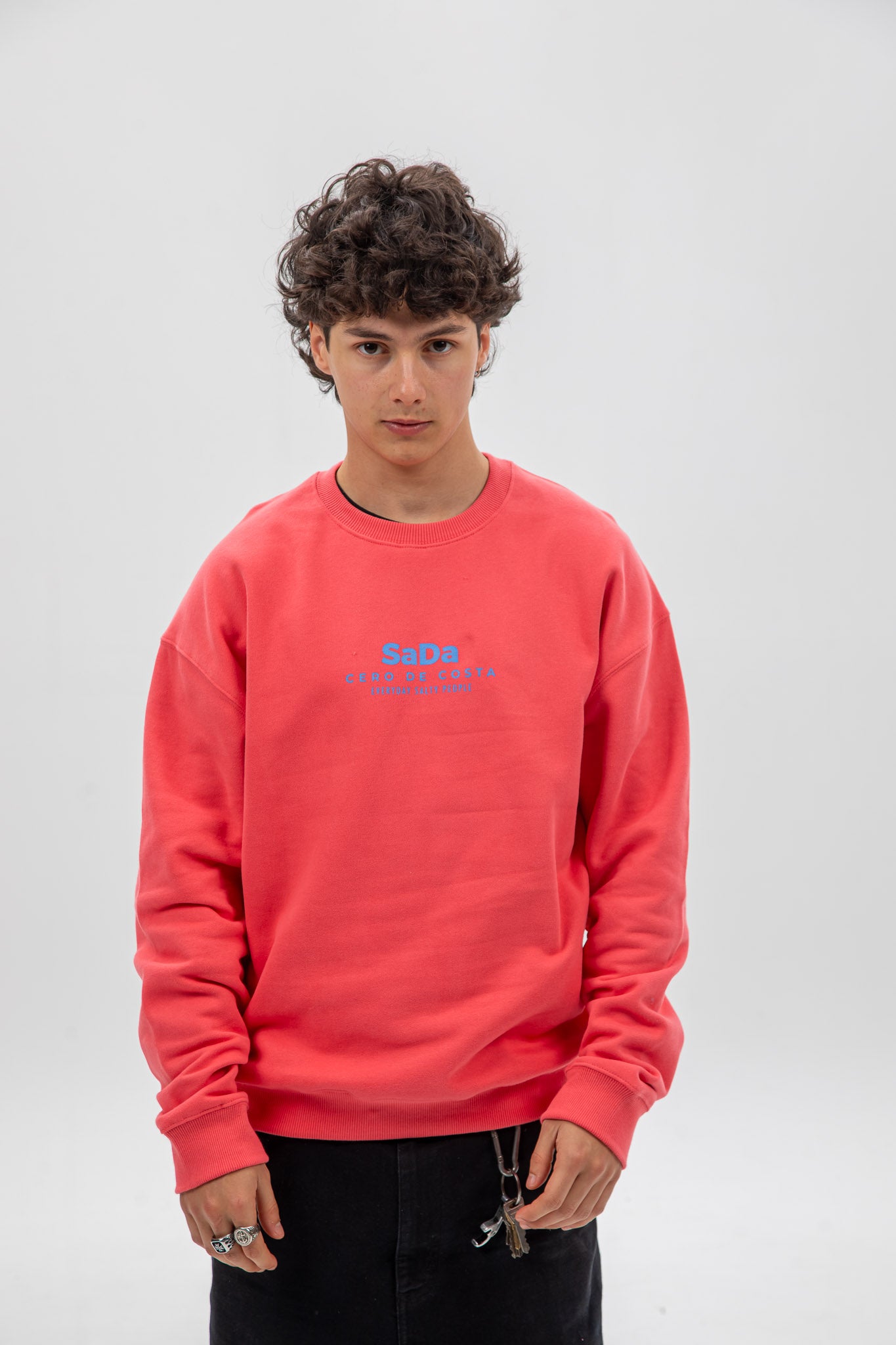 SUDADERA FUCSIA/CELESTE "SADA"