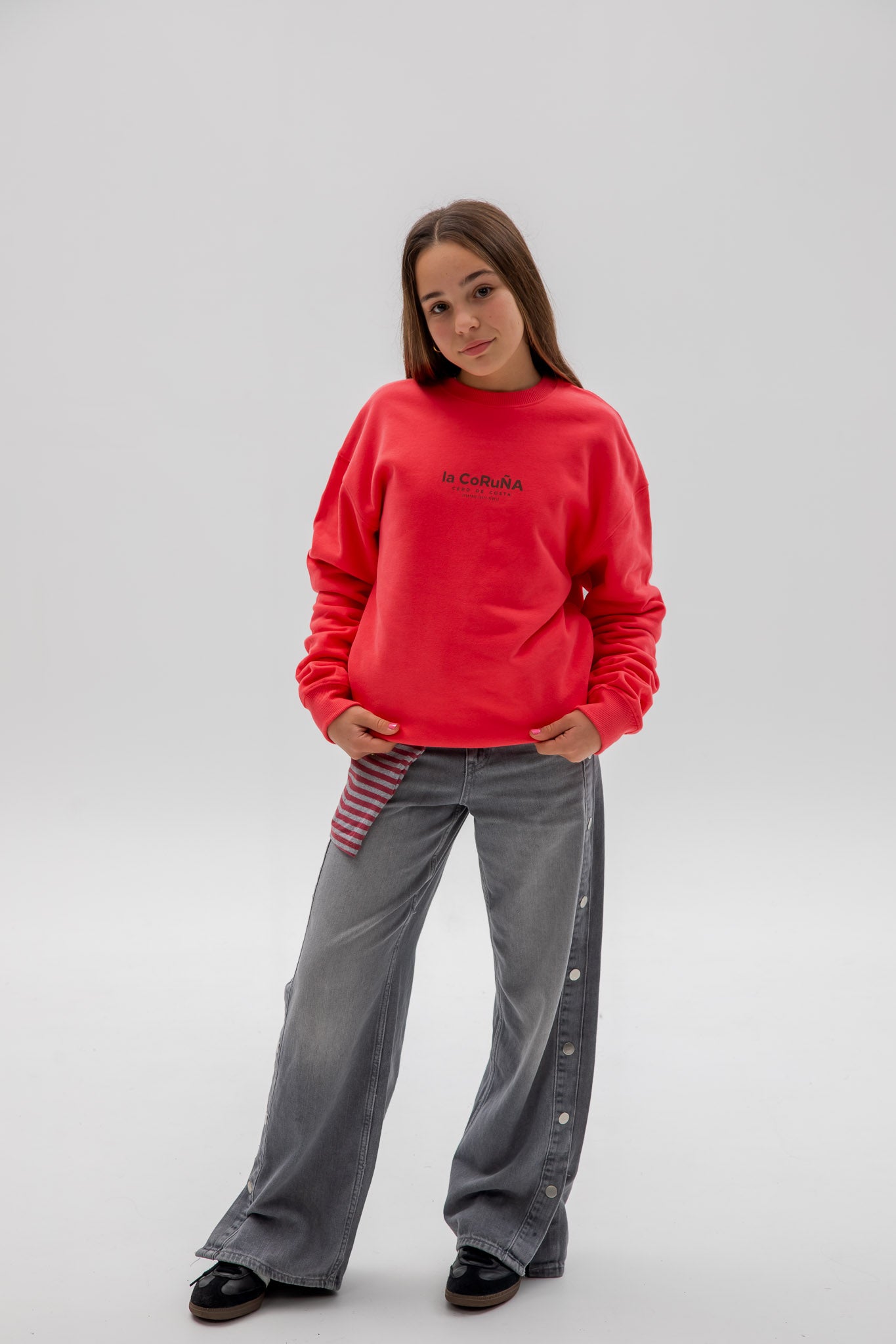 SUDADERA FUCSIA/MALVA "LA CORUÑA"