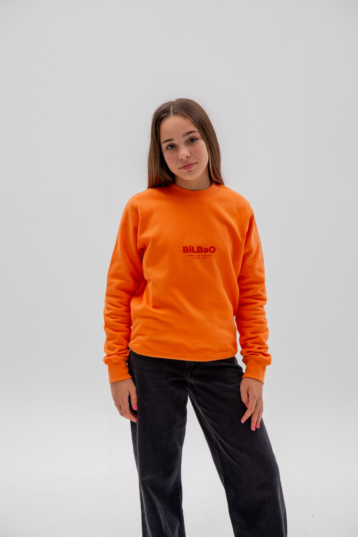 SUDADERA CORAL/ROJO "BILBAO"