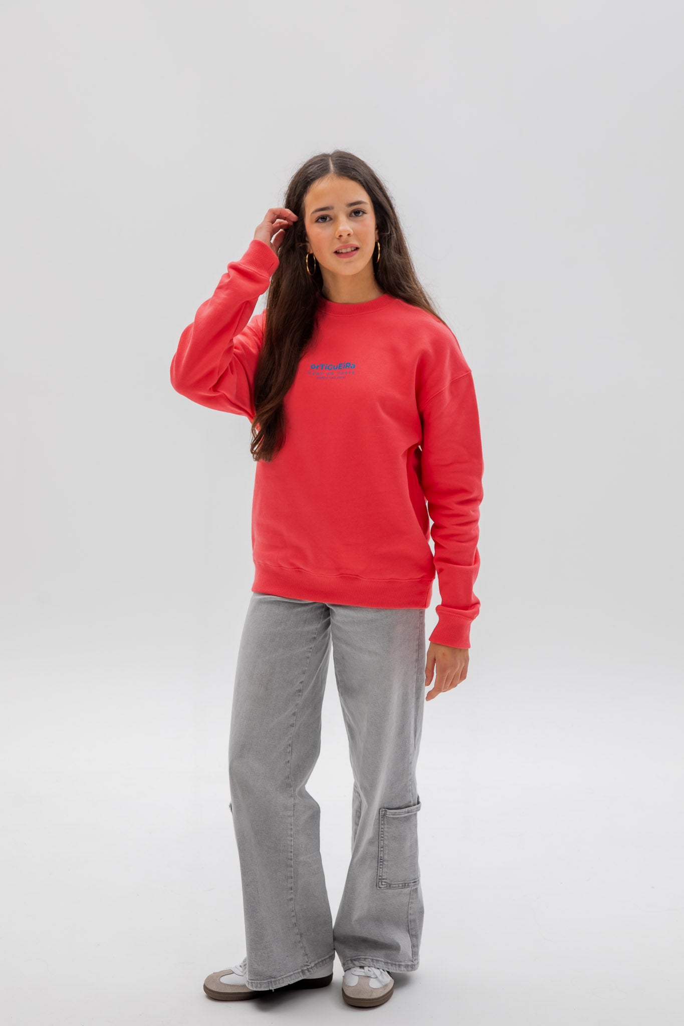 SUDADERA FUCSIA/AZUL "ORTIGUEIRA"