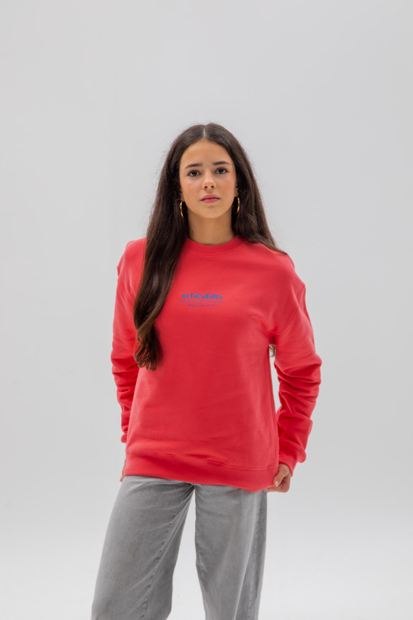 SUDADERA FUCSIA/AZUL "ORTIGUEIRA"