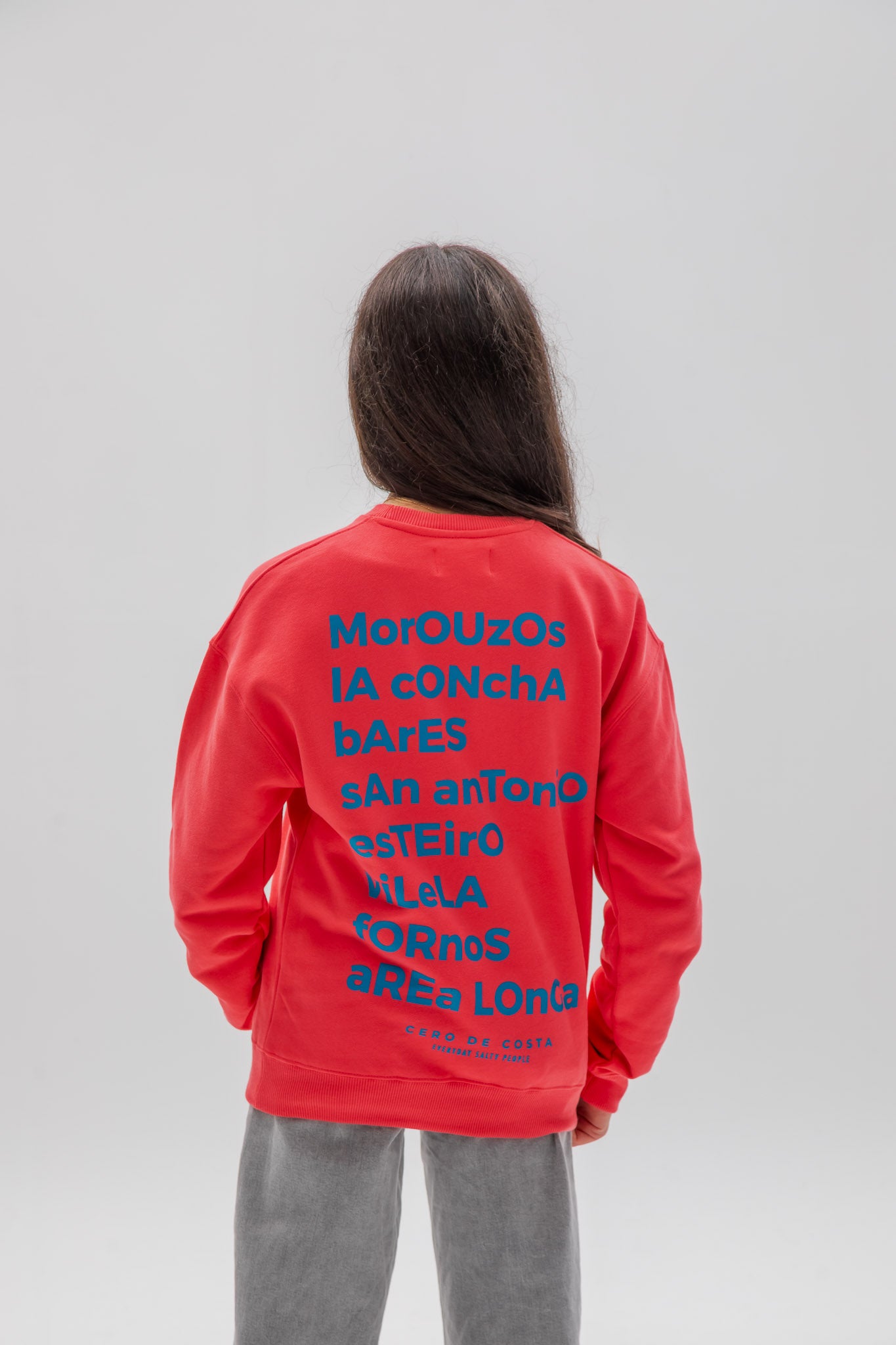 FUCHSIA/BLUE "ORTIGUEIRA" SWEATSHIRT