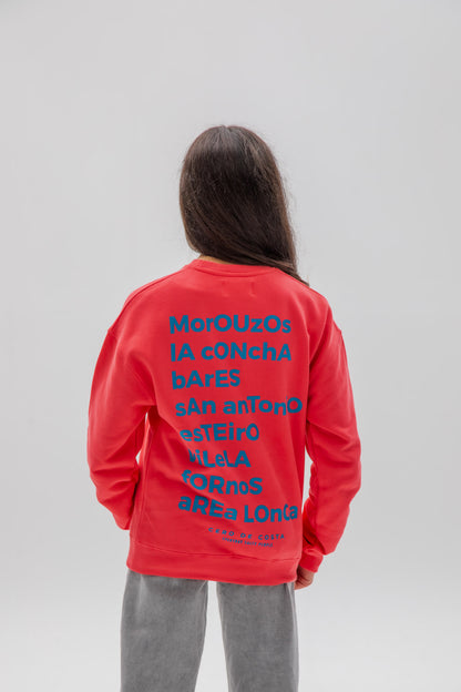 FUCHSIA/BLUE "ORTIGUEIRA" SWEATSHIRT