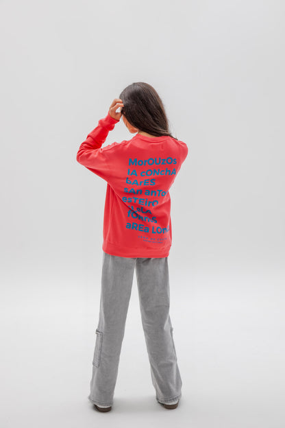 FUCHSIA/BLUE "ORTIGUEIRA" SWEATSHIRT