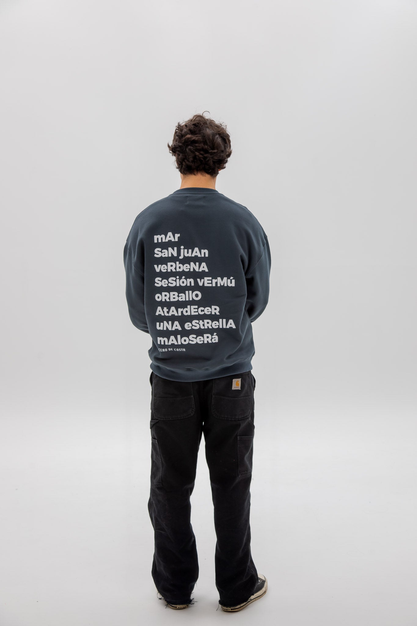 SUDADERA ANTRACITA/BLANCO "MORRIÑA"