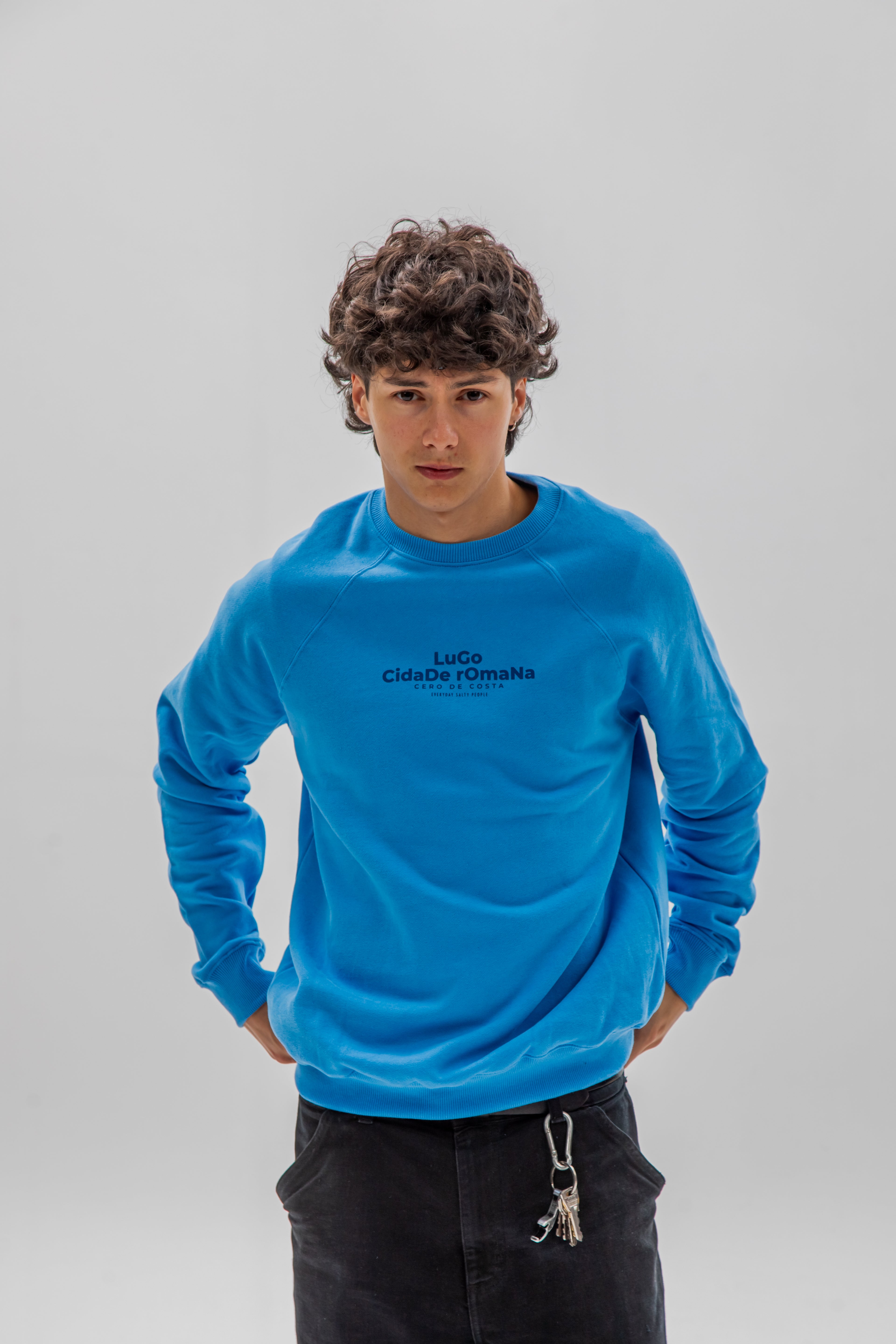 SUDADERA AZUL TIZA/AZUL "LUGO CIDADE ROMANA"