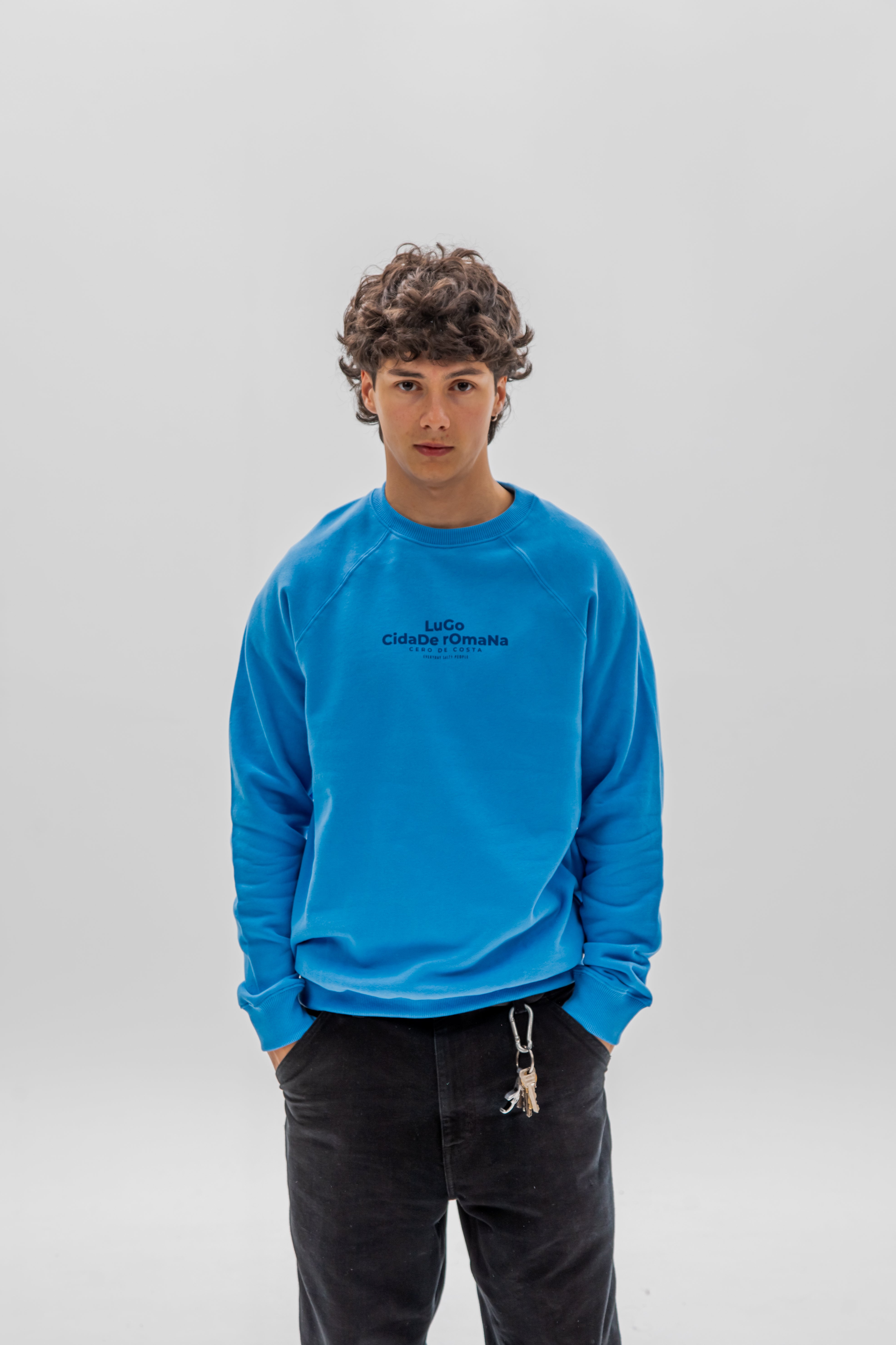 SUDADERA AZUL TIZA/AZUL "LUGO CIDADE ROMANA"