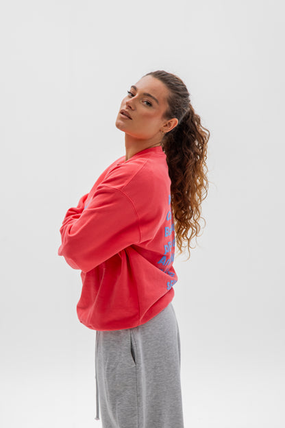 FUCHSIA/BLUE "PLAYAS RAZO" STAR SWEATSHIRT