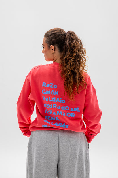 FUCHSIA/BLUE "PLAYAS RAZO" STAR SWEATSHIRT