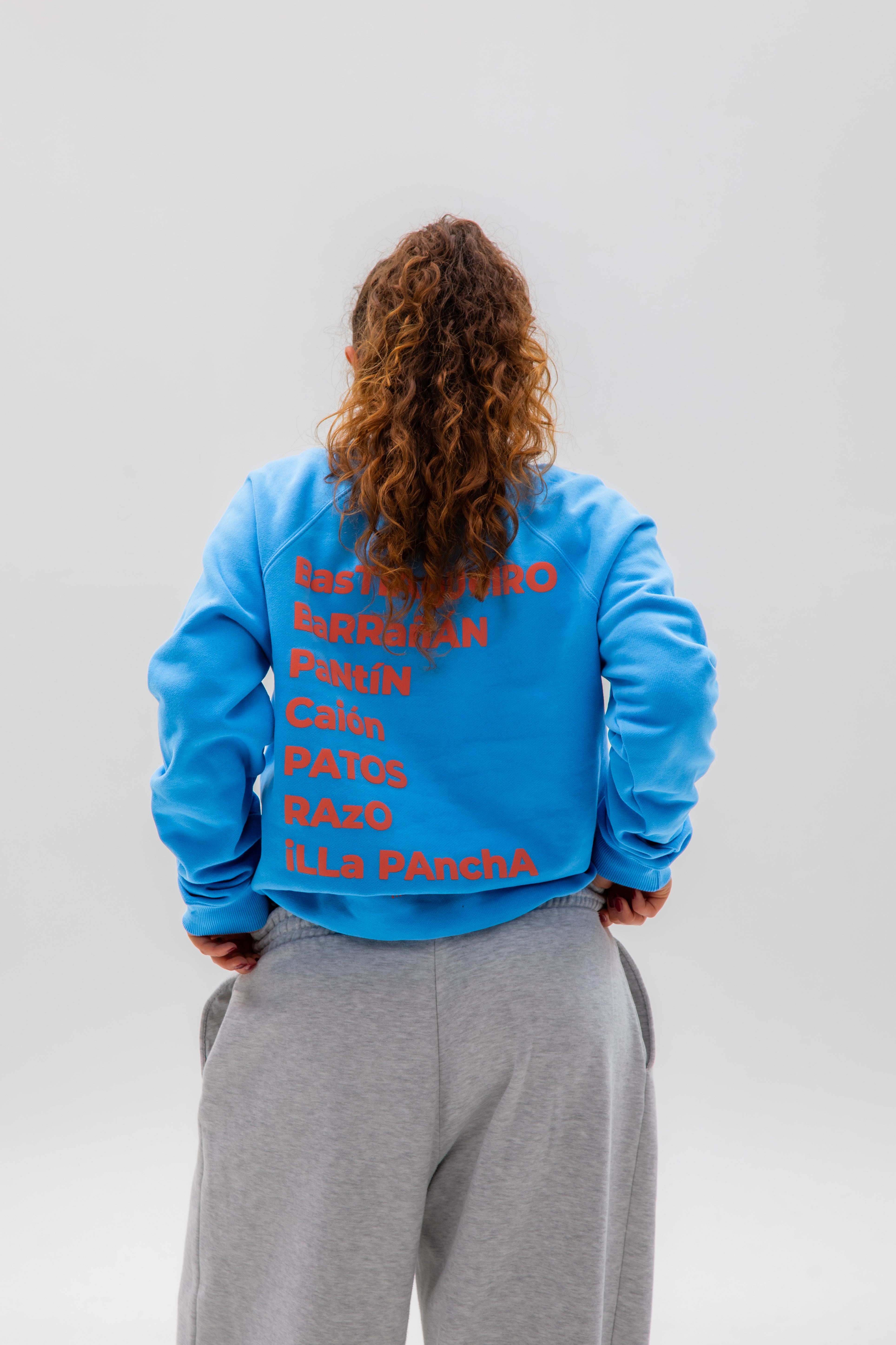 SUDADERA AZUL TIZA/ROSA 