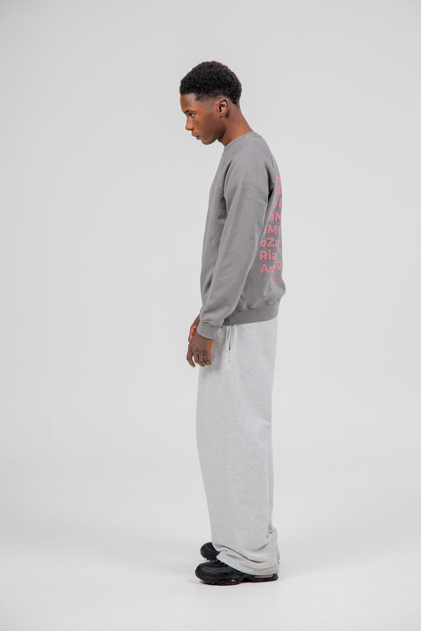 GREY/PINK SWEATSHIRT "A CORUÑA"