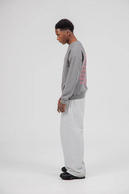 GREY/PINK SWEATSHIRT "A CORUÑA"