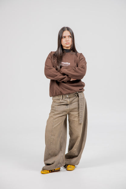 BROWN/PINK "MERA" SWEATSHIRT