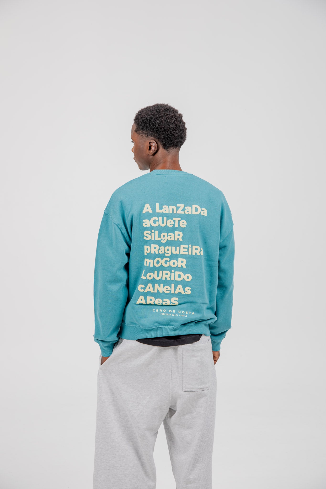 BLUE/BEIGE "PONTEVEDRA" SWEATSHIRT