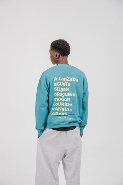 BLUE/BEIGE "PONTEVEDRA" SWEATSHIRT