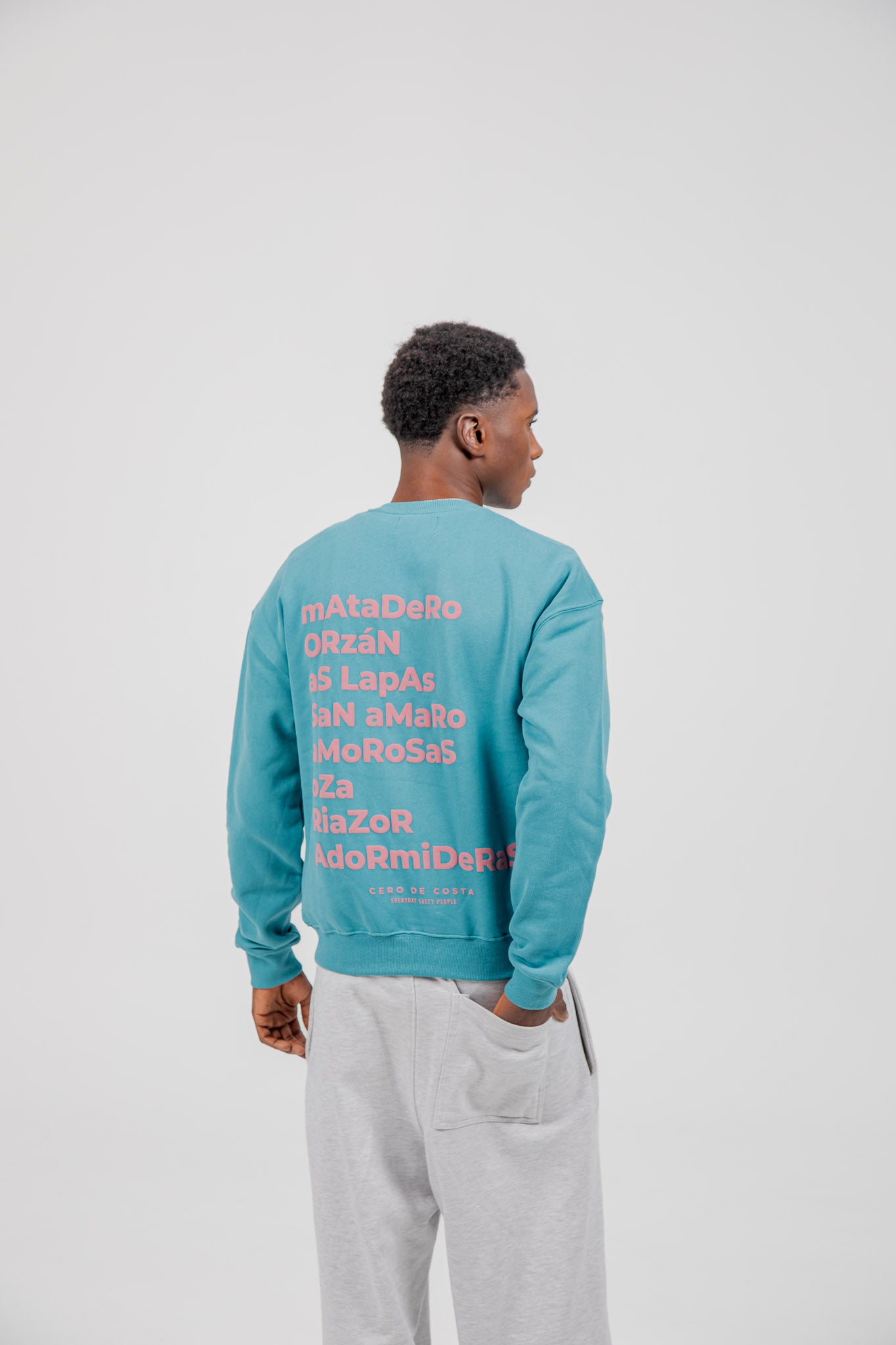 SUDADERA AZUL-P/ROSA "A CORUÑA"