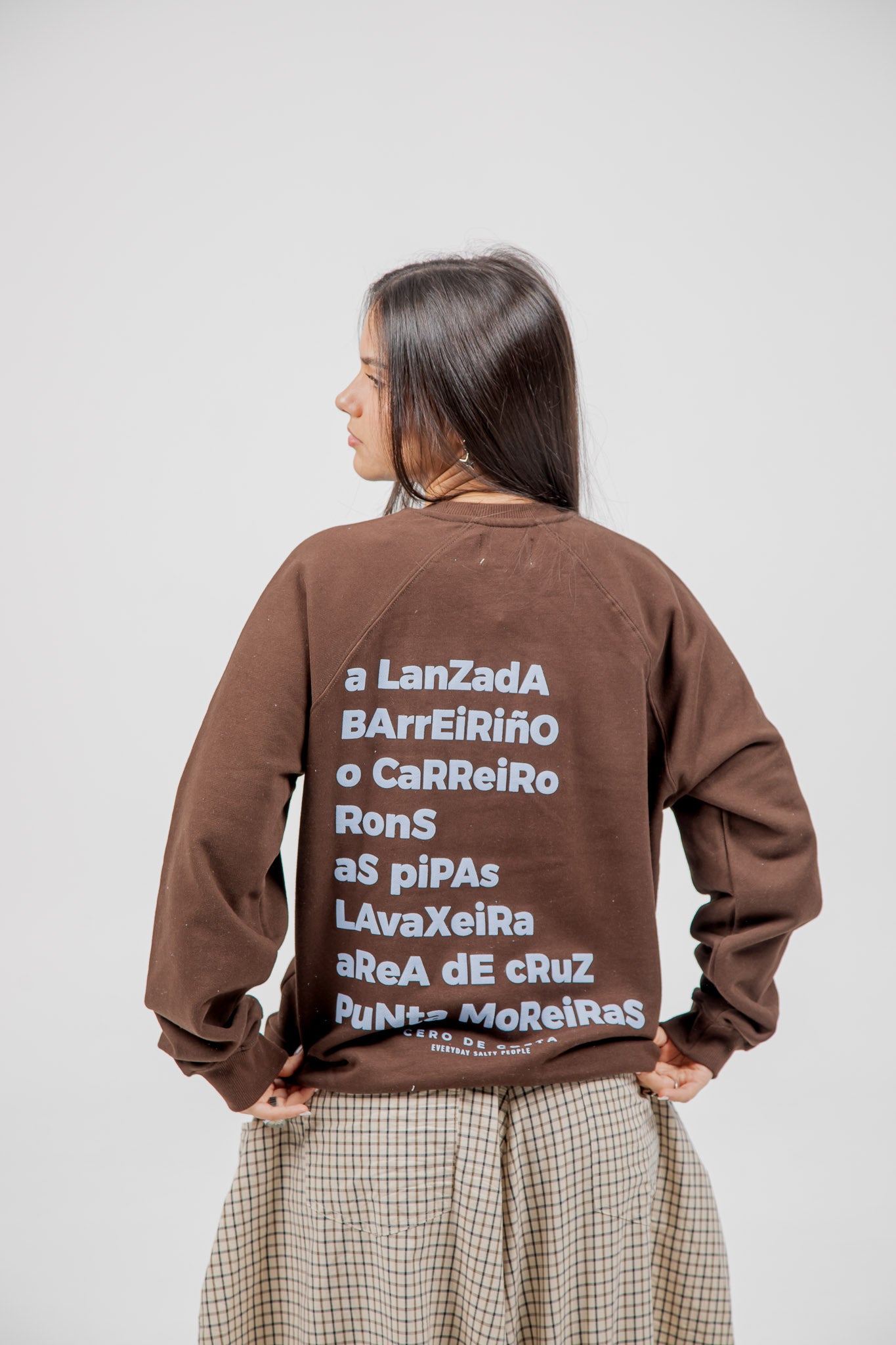BROWN/LIGHT BLUE "O GROVE" SWEATSHIRT