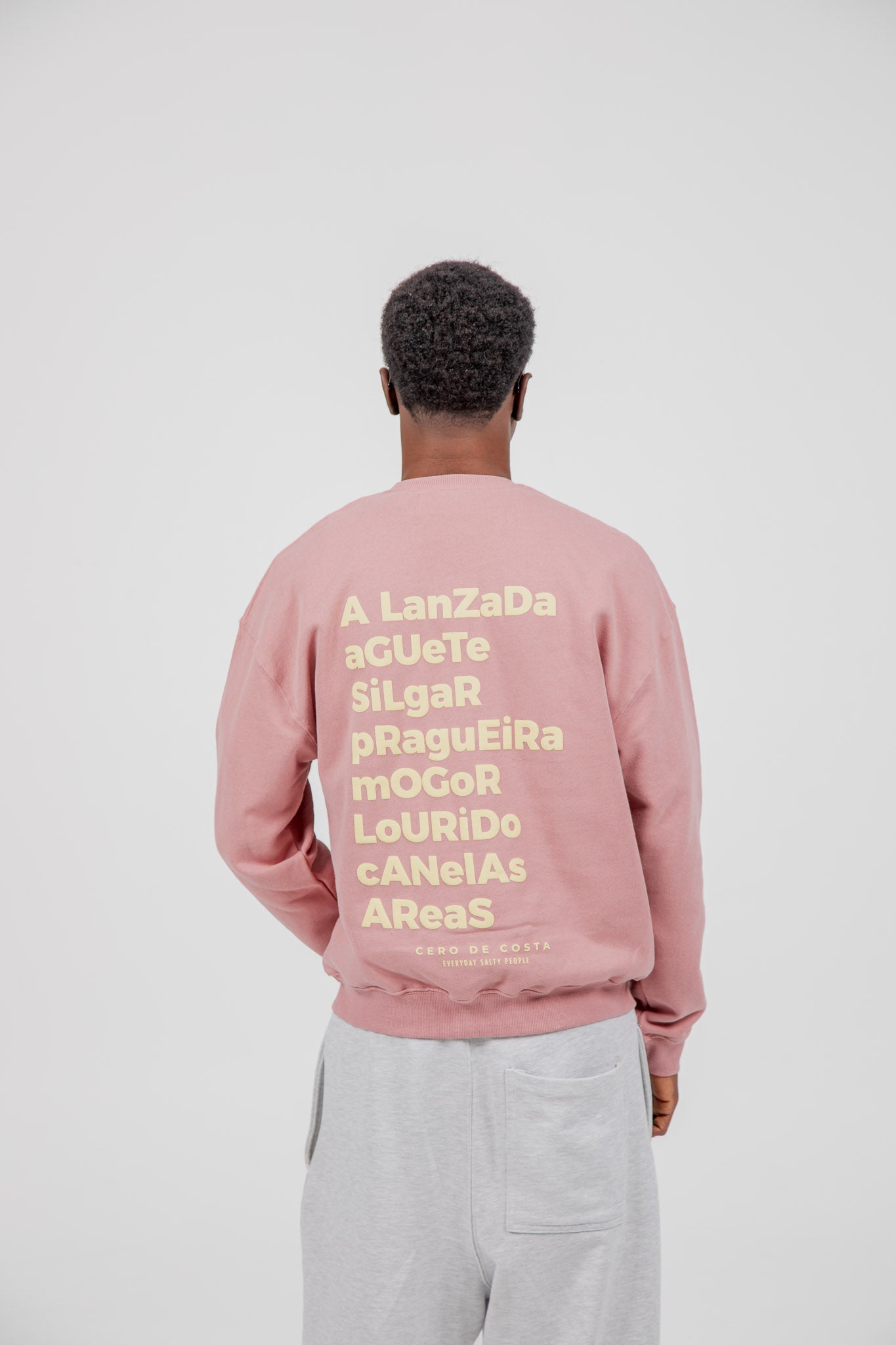 SUDADERA ROSA/BEIGE "PONTEVEDRA"